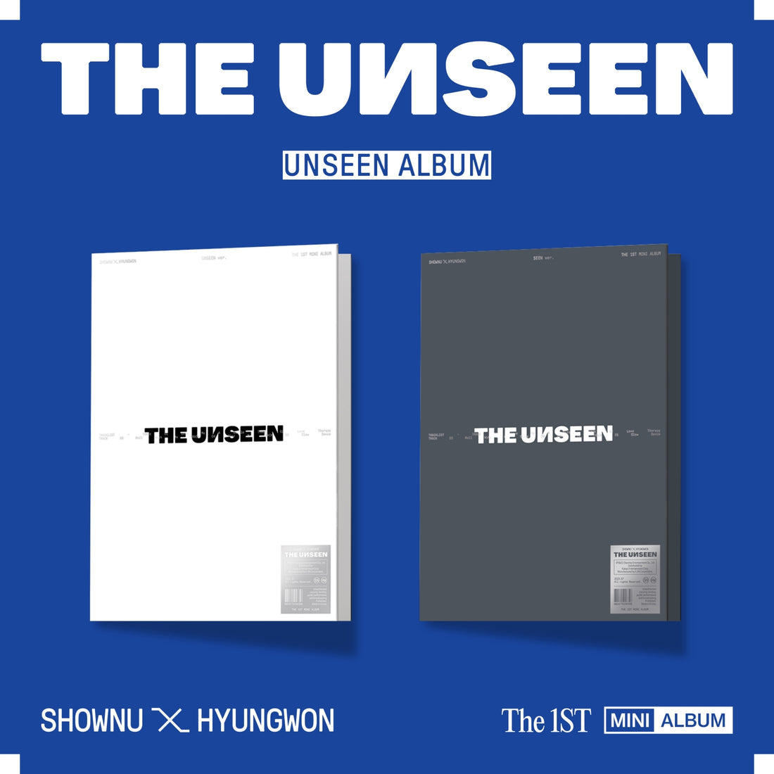 SHOWNU X HYUNGWON - THE UNSEEN (1st Mini Album) Unseen Album Ver. Random Ver.