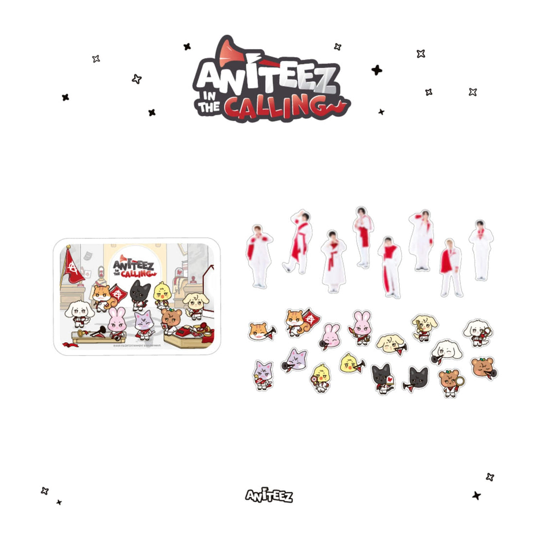 ATEEZ Aniteez in the Calling Tin Case Sticker Set