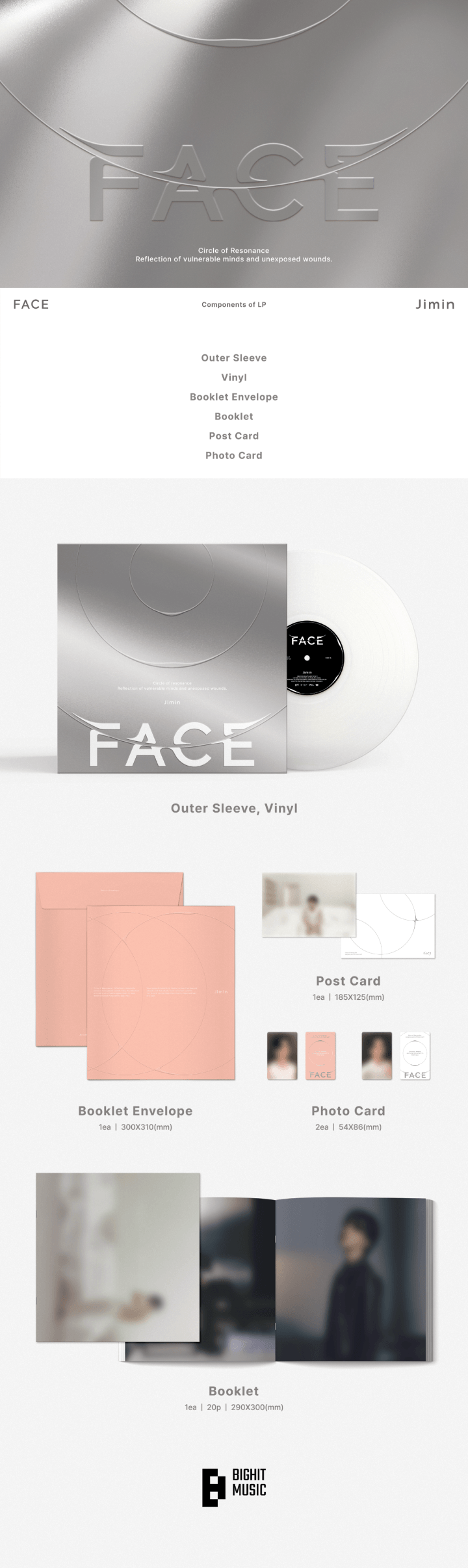 JIMIN – FACE (1st Mini Album) LP