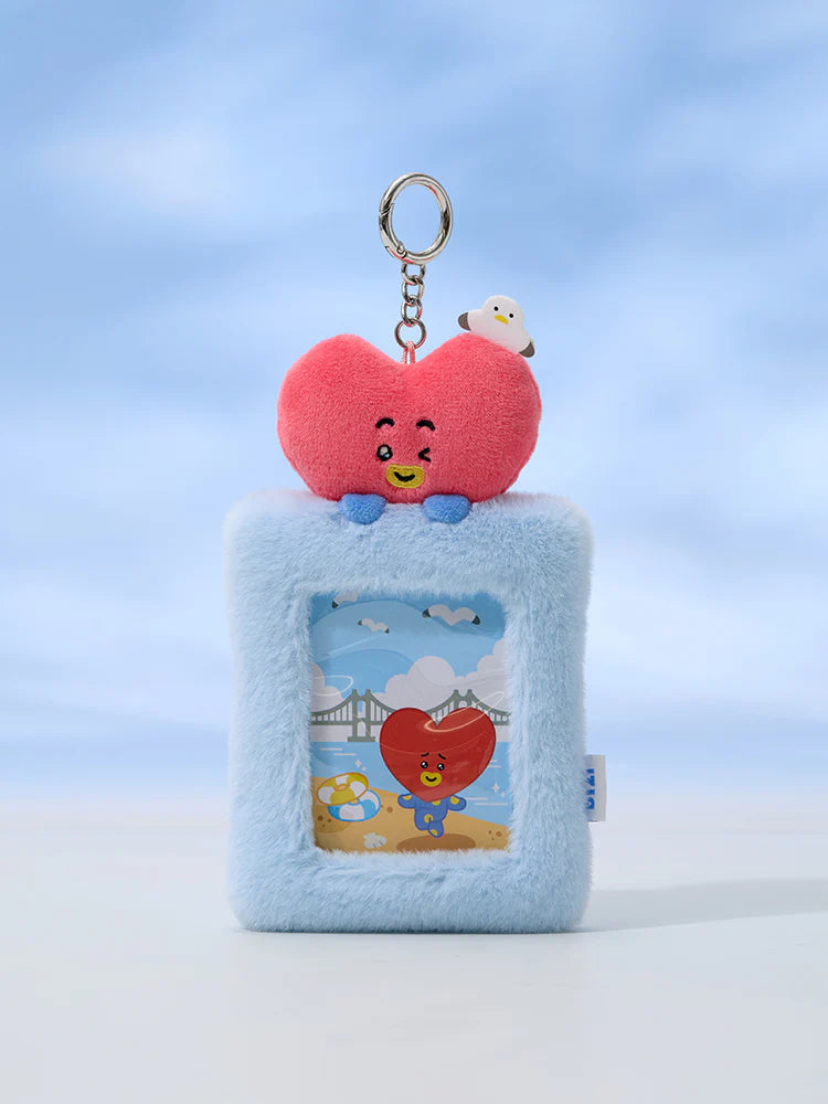 BT21 Plush Photocard Holder Keyring Busan TATA