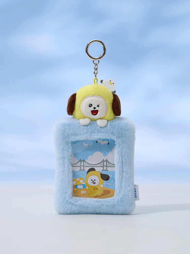 BT21 Plush Photocard Holder Keyring Busan CHIMMY