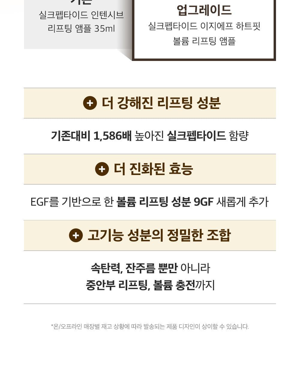 SUNGBOON EDITOR Silk Peptide EGF Heart-Fit Volume Lifting Ampoule 40ml (1+1)