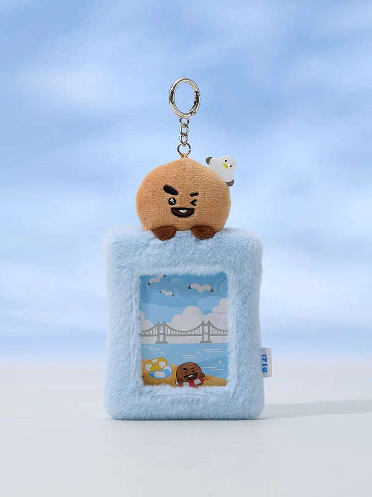 BT21 Plush Photocard Holder Keyring Busan SHOOKY