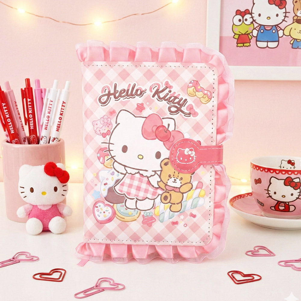 Sanrio Characters Lace Diary (2 Types) - Hello Kitty