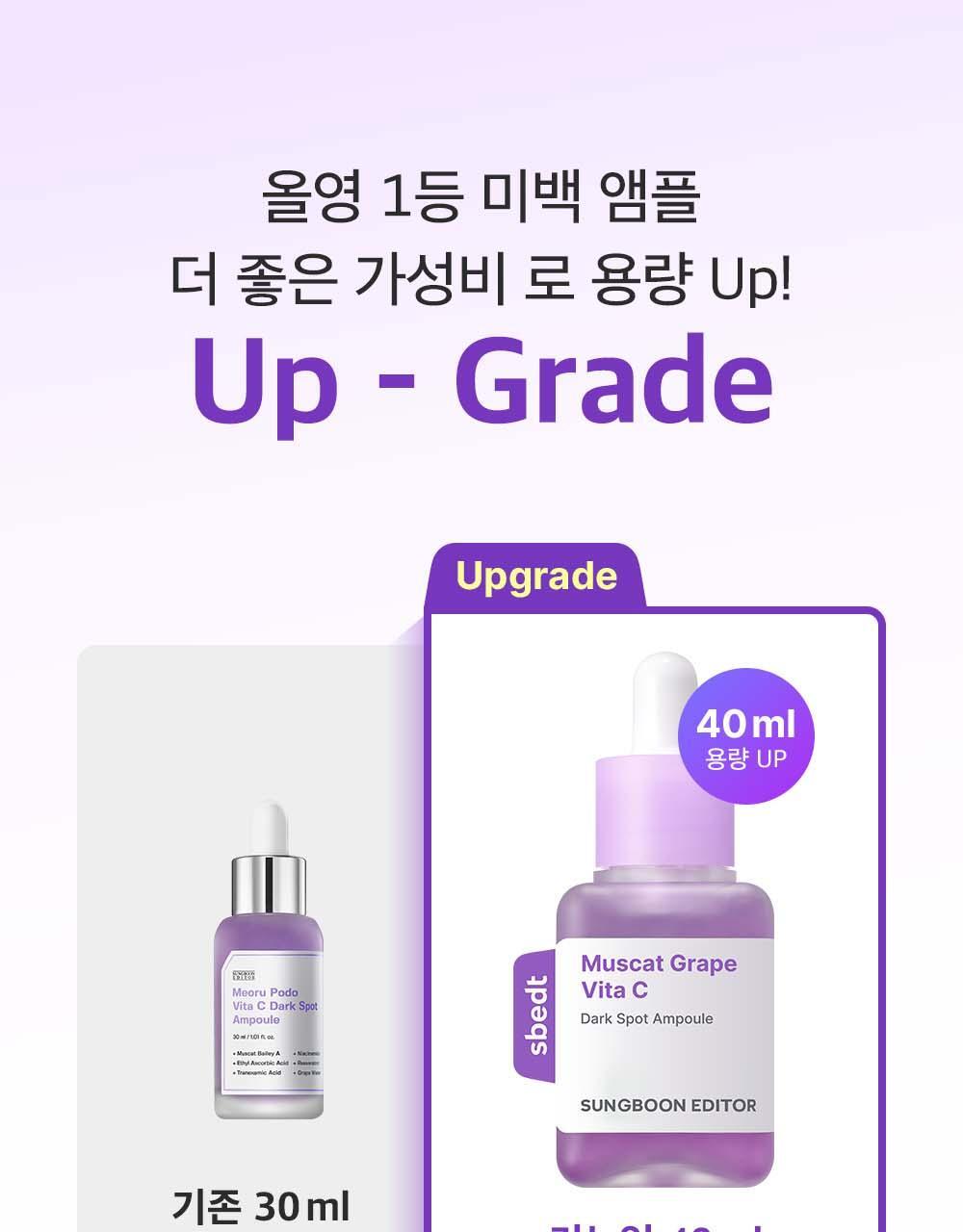 SUNGBOON EDITOR Muscat Grape Vita C Dark Spot Ampoule 40ml (1+1)