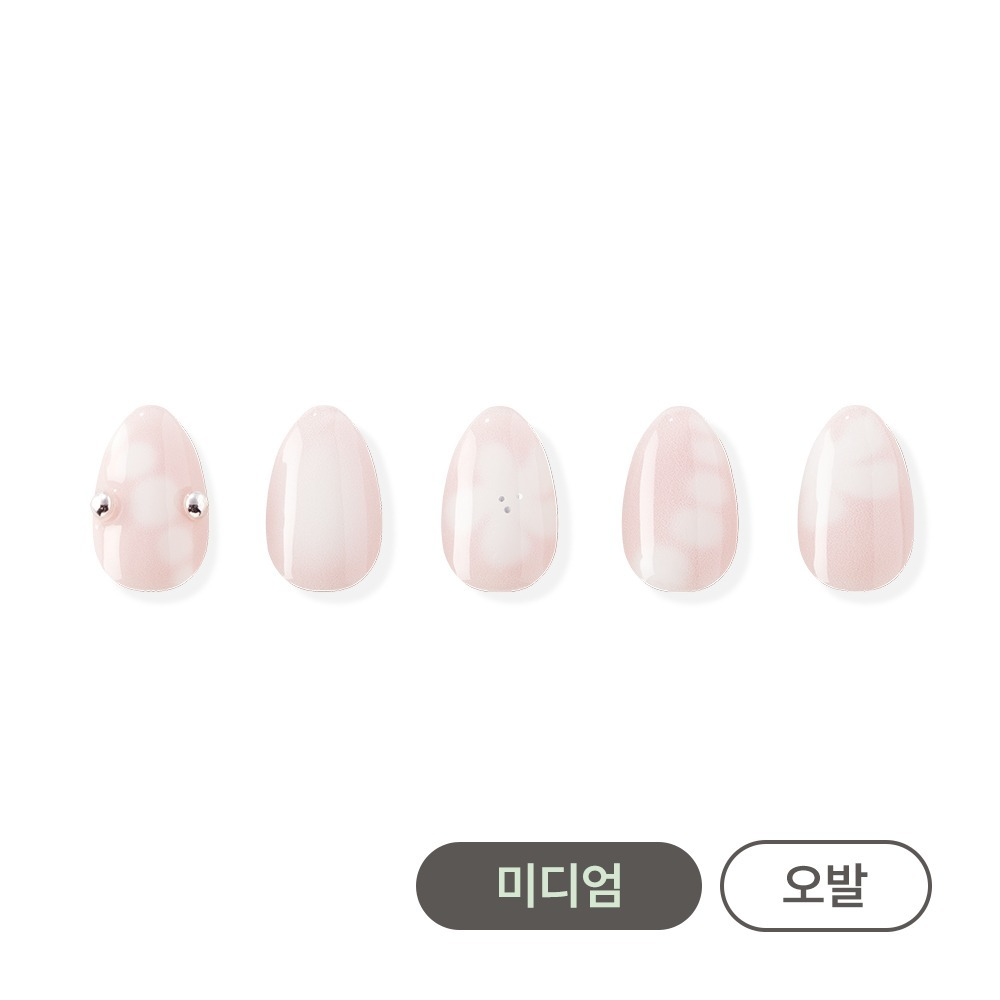ohora - Cured Gel Press-On Nails (Medium Oval) - Soft Heize