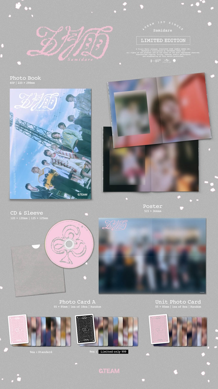 &TEAM - Samidare (1st Single Album) Limited Edition