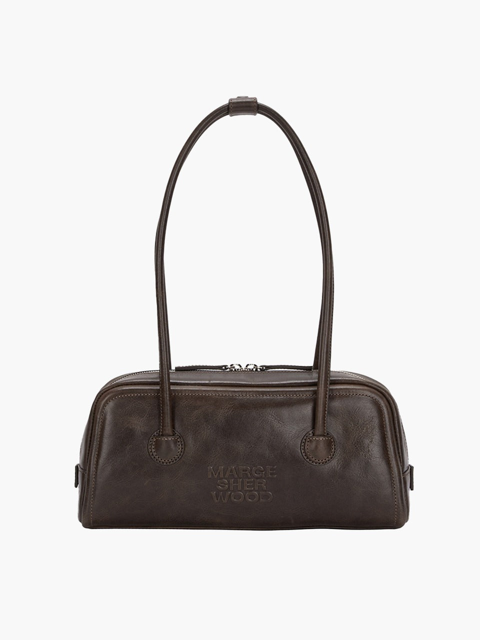 MARGESHERWOOD - Soft Boston EW Bag - washed brown pull-up