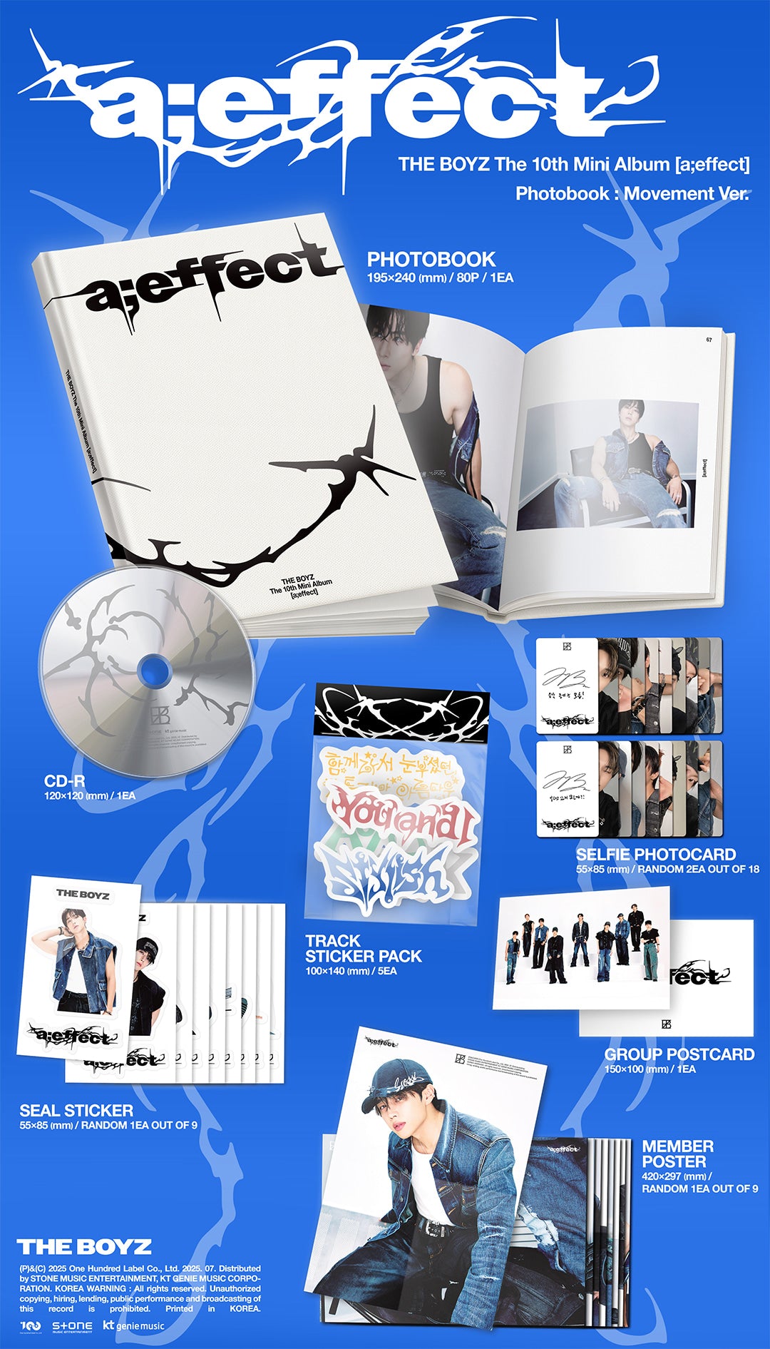 THE BOYZ - a;effect (10th Mini Album) (Random Ver.)