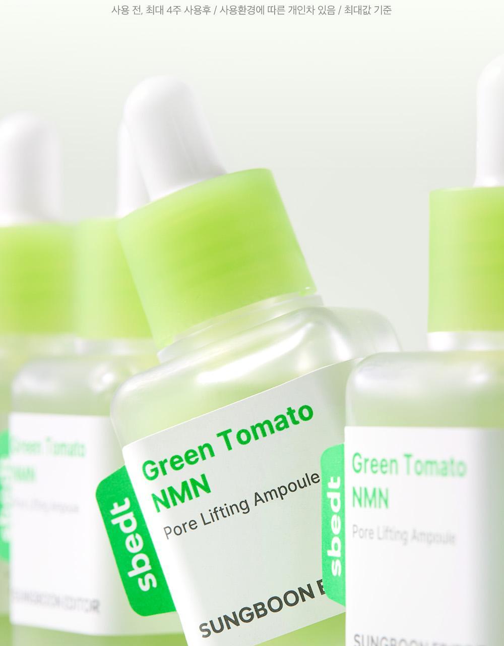 SUNGBOON EDITOR Green Tomato NMN Pore Lifting Ampoule 40ml (1+1)