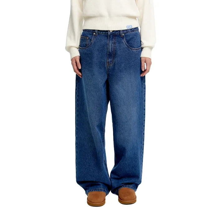 Era Wide Fit Denim Pants - DUSTY BLUE