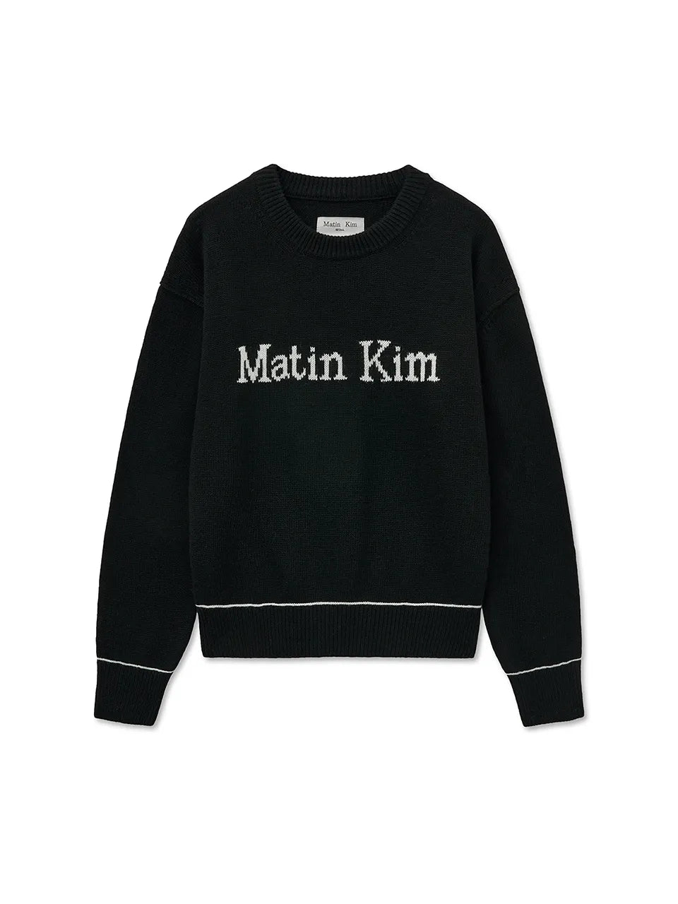 Matin Kim - Color Trim Line Logo Pullover Knit (aespa NINGNING Wear)