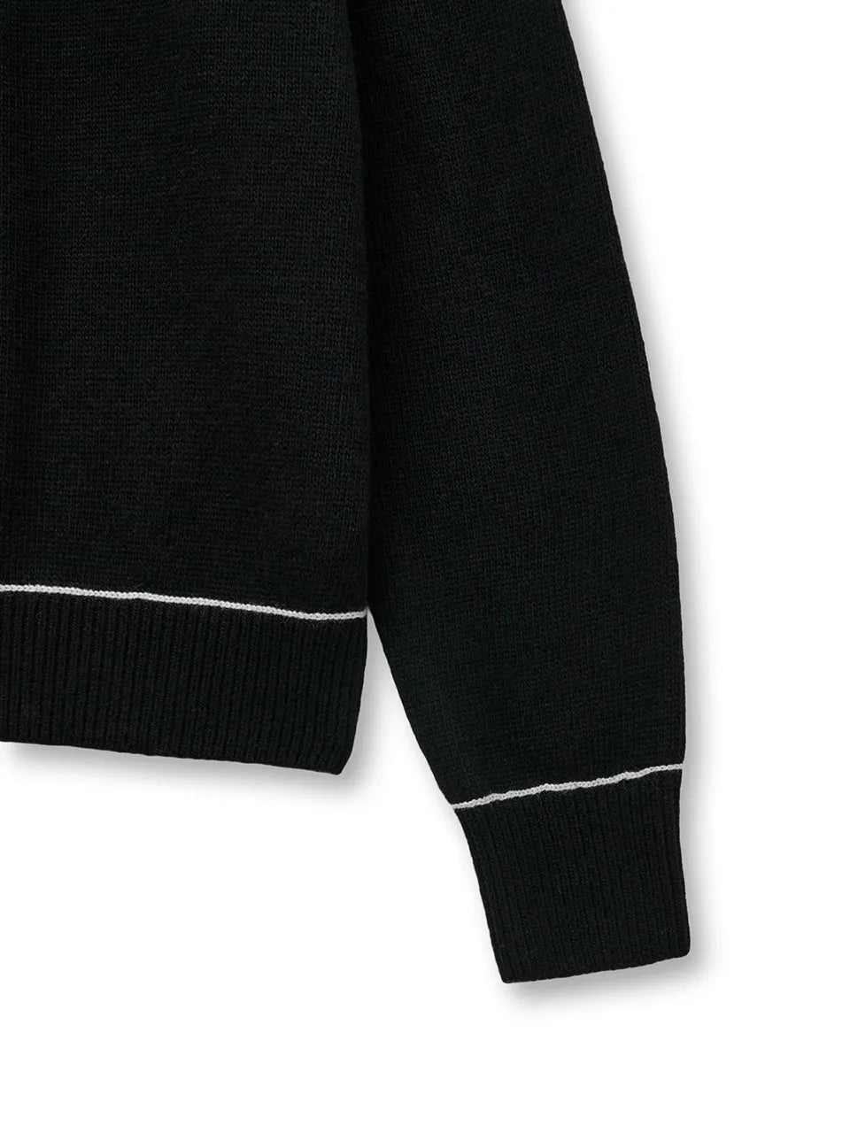 Matin Kim - Color Trim Line Logo Pullover Knit (aespa NINGNING Wear)