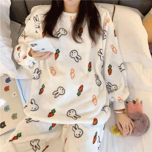 MIFFY Carrot Miffy Bunny Microfiber Pajama Lounge Set - MIFFY – NUMI KOREA