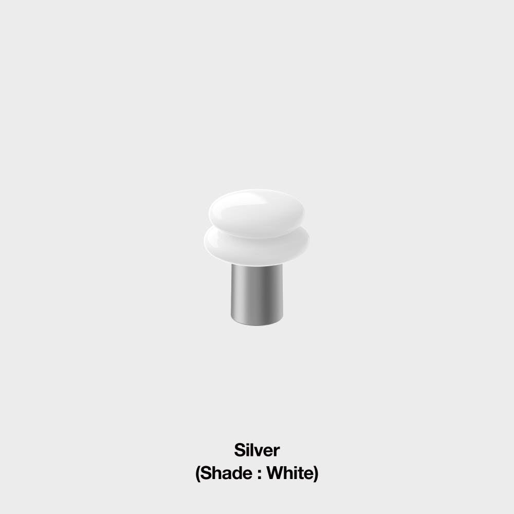 ILKW SNOWMAN8 - Portable Mood Light (7 Colors) - Silver (Shade : White)
