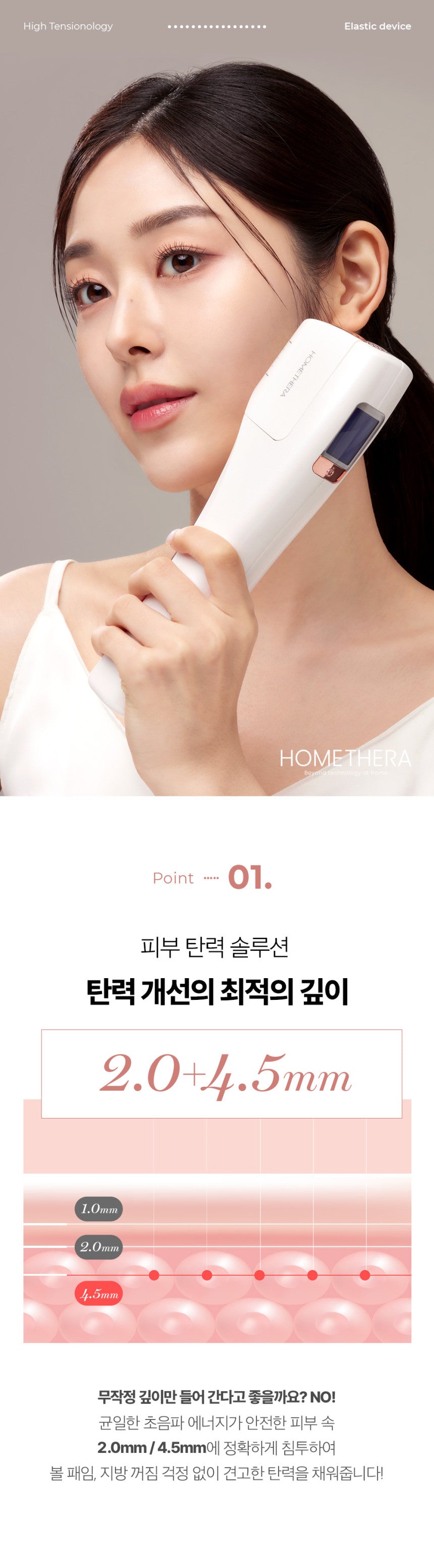 HOMETHERA Cartridge 4.5 (50,000 Shots / 20 Dots) HIFU Beauty Device