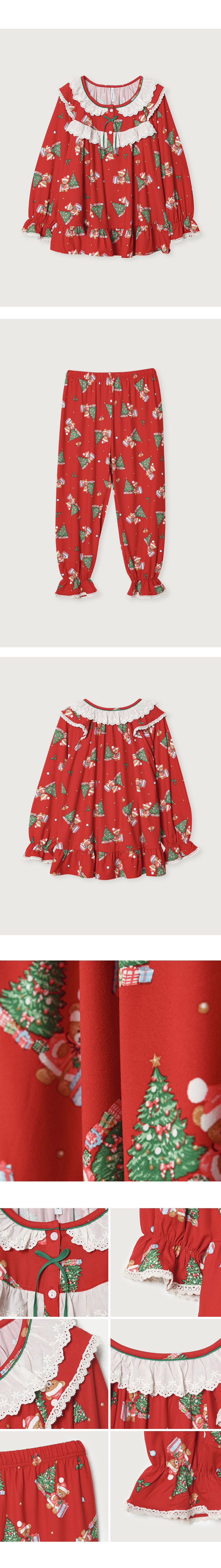 LUNALUZ WOMEN Christmas Bear Pajama