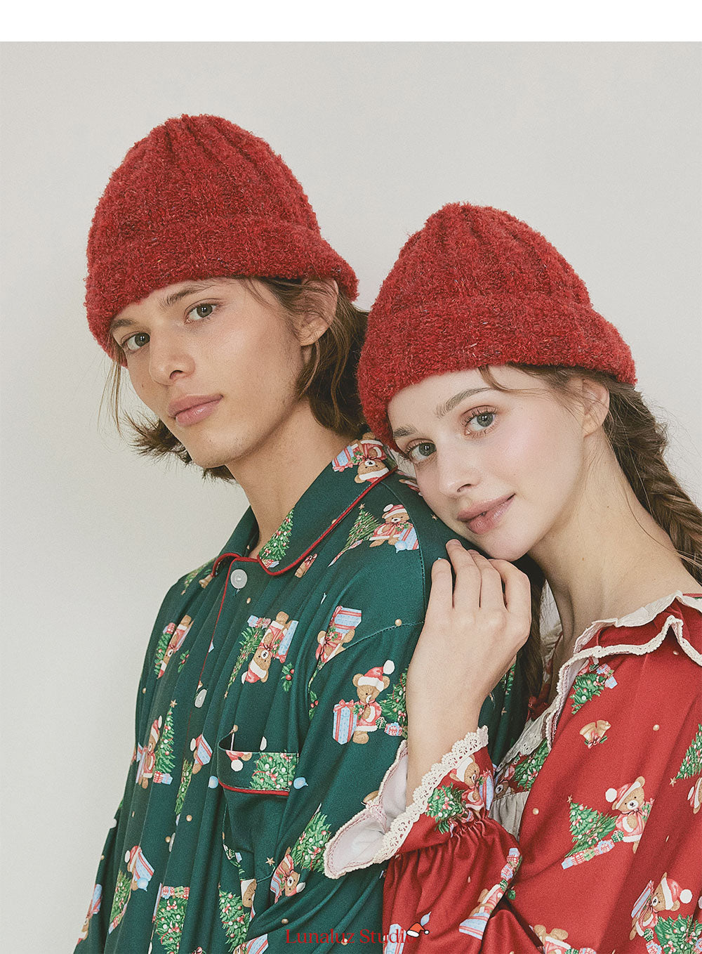 LUNALUZ WOMEN Christmas Bear Pajama