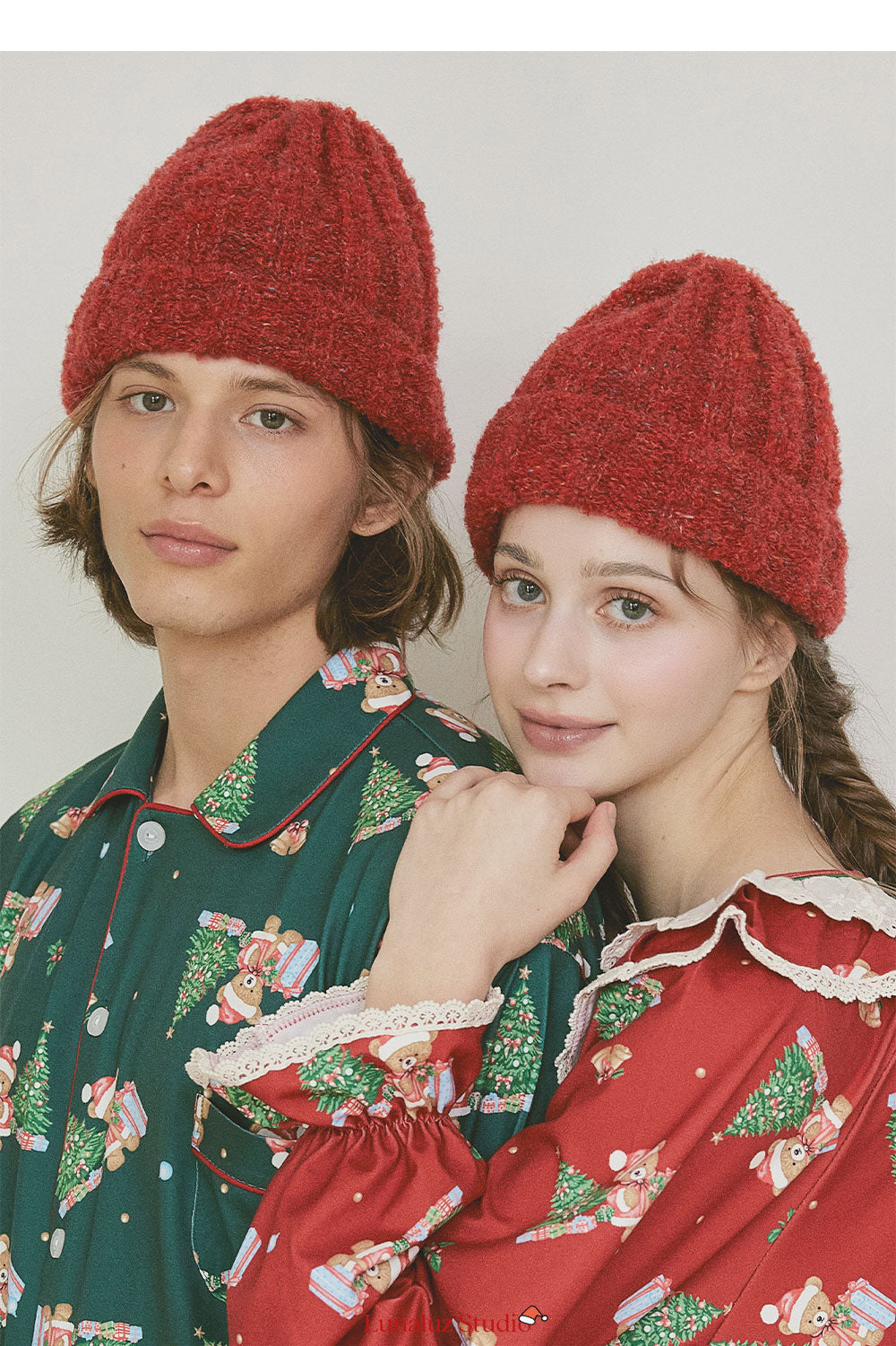 LUNALUZ WOMEN Christmas Bear Pajama