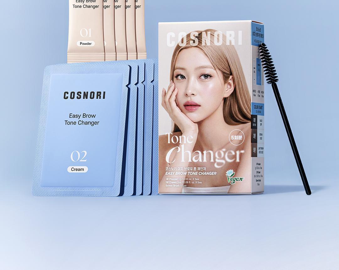 COSNORI - Easy Brow Changer (5ea) + Eyelash Serum Roll-On 6ml