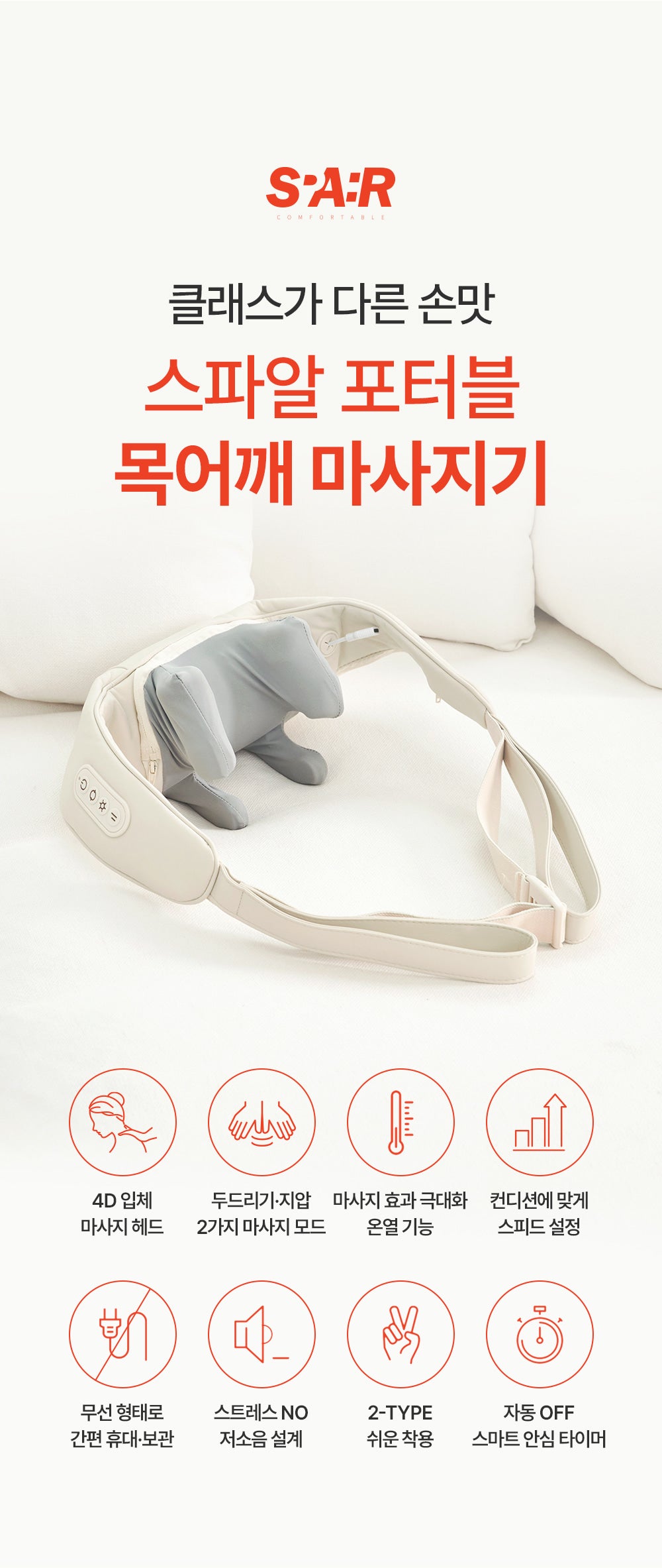 [SPAR] - Portable Neck & Shoulder Massager PRO