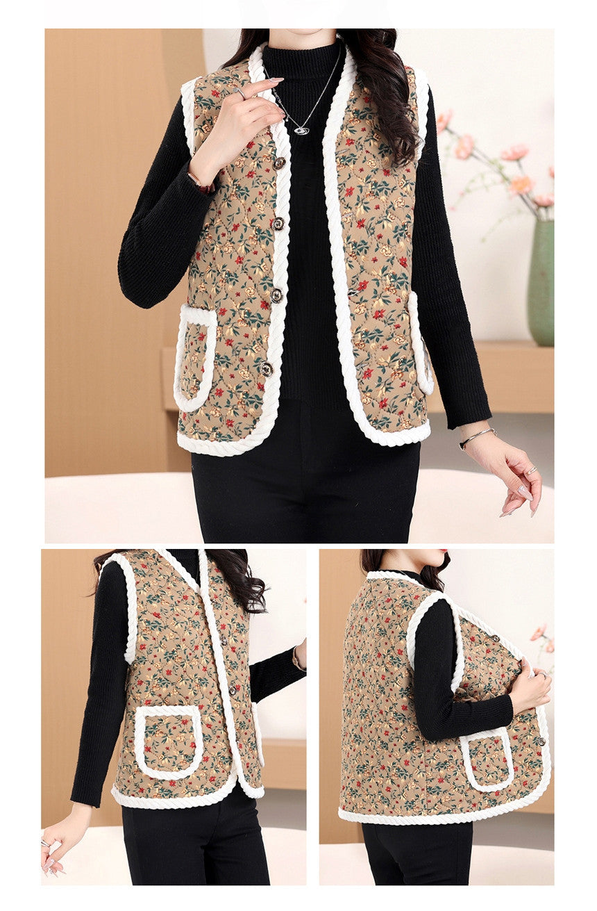 K-Idol Trend - Quilted Vest (Korean Hot Item)