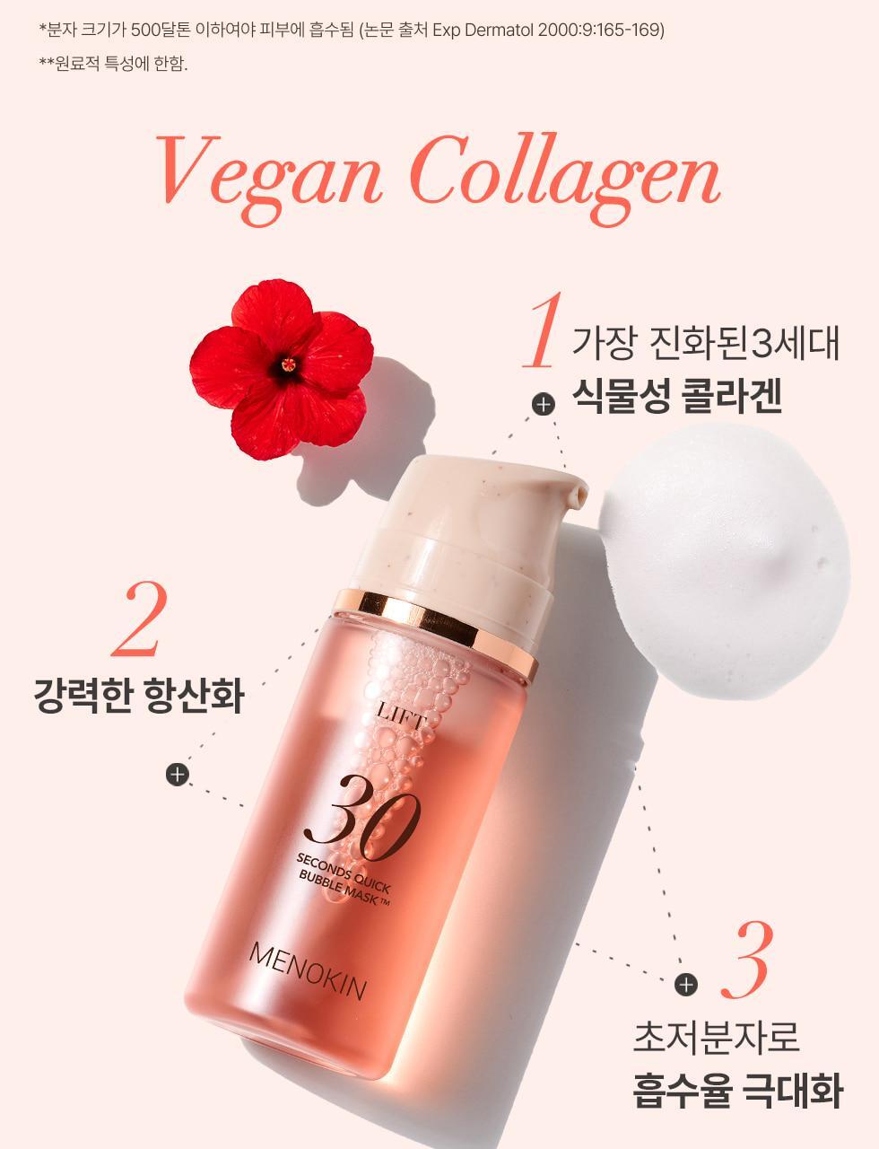 MENOKIN - 30 Seconds Quick Bubble Mask (+ Pack Brush)