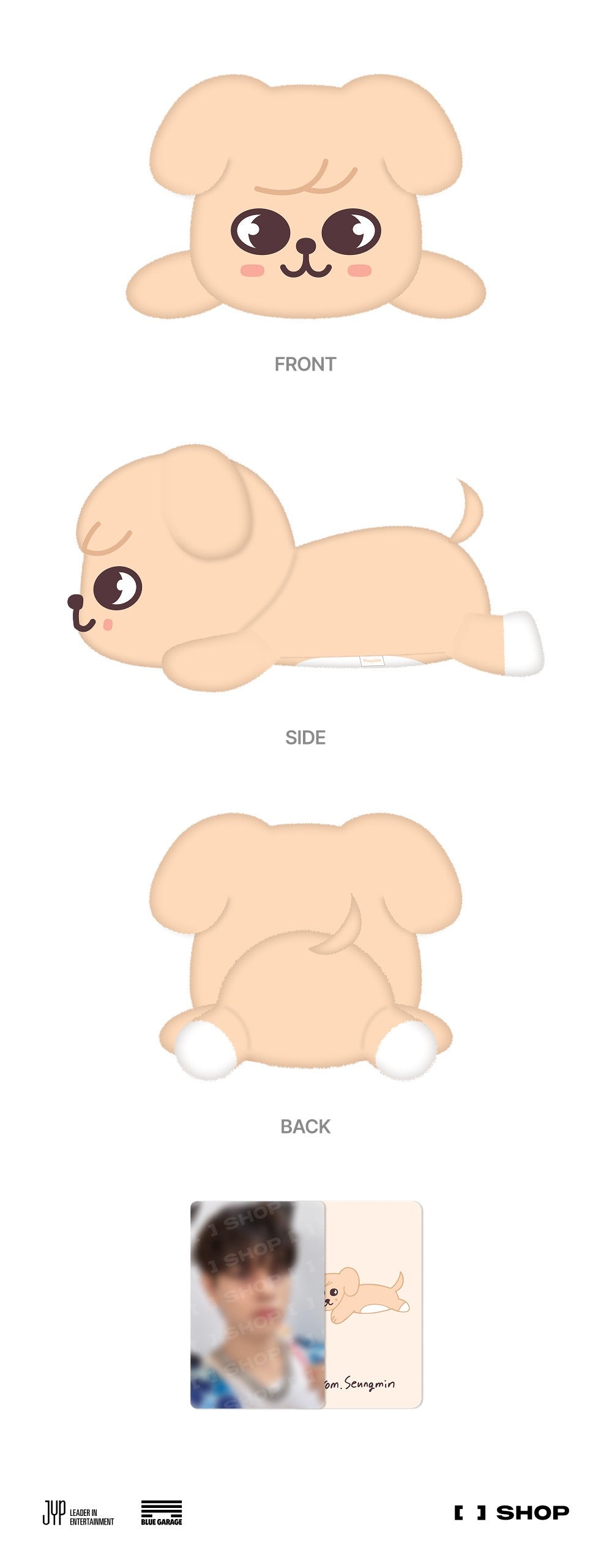 アイドル Stray Kids PuppyM PLUSH LYING Ver. Stray Kids - PuppyM Plush Lying Ver. by SEUNGMIN [dominATE