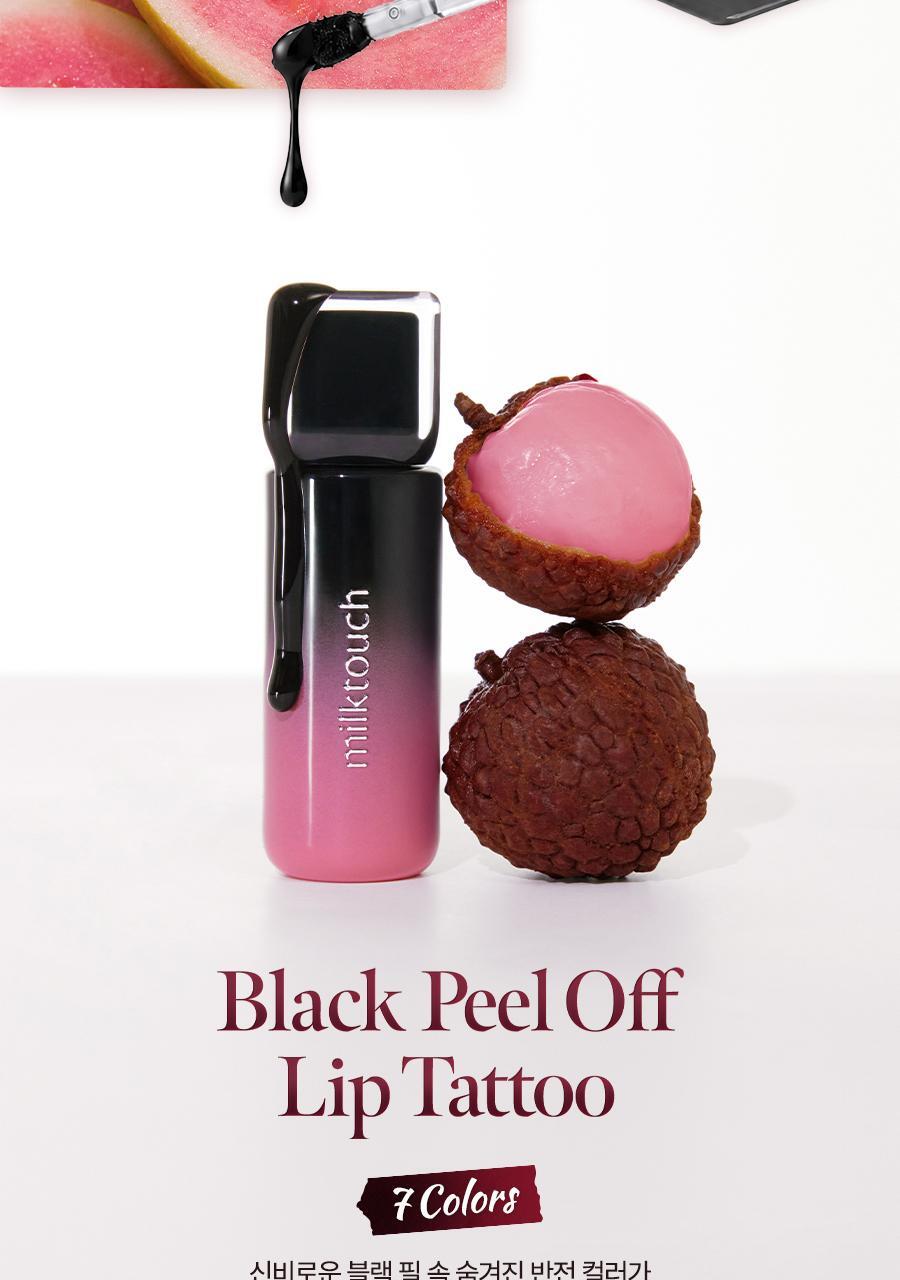 MILKTOUCH - Black Peel Off Lip Tattoo 4.5g - 01 Black Cherry