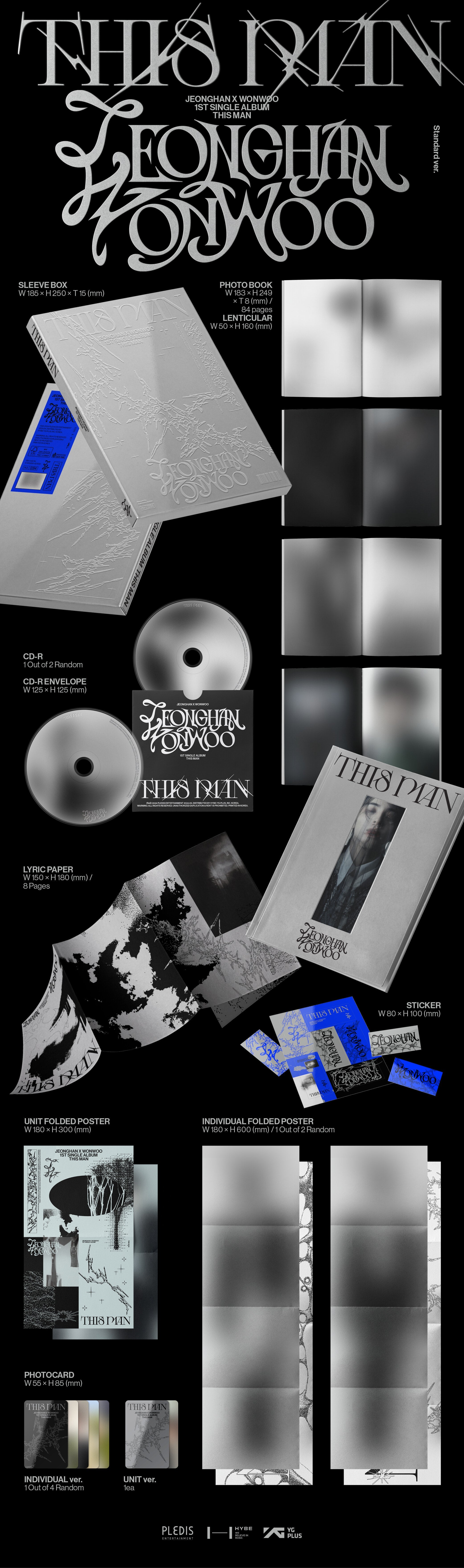 JEONGHAN X WONWOO - THIS MAN (1st Single Album)