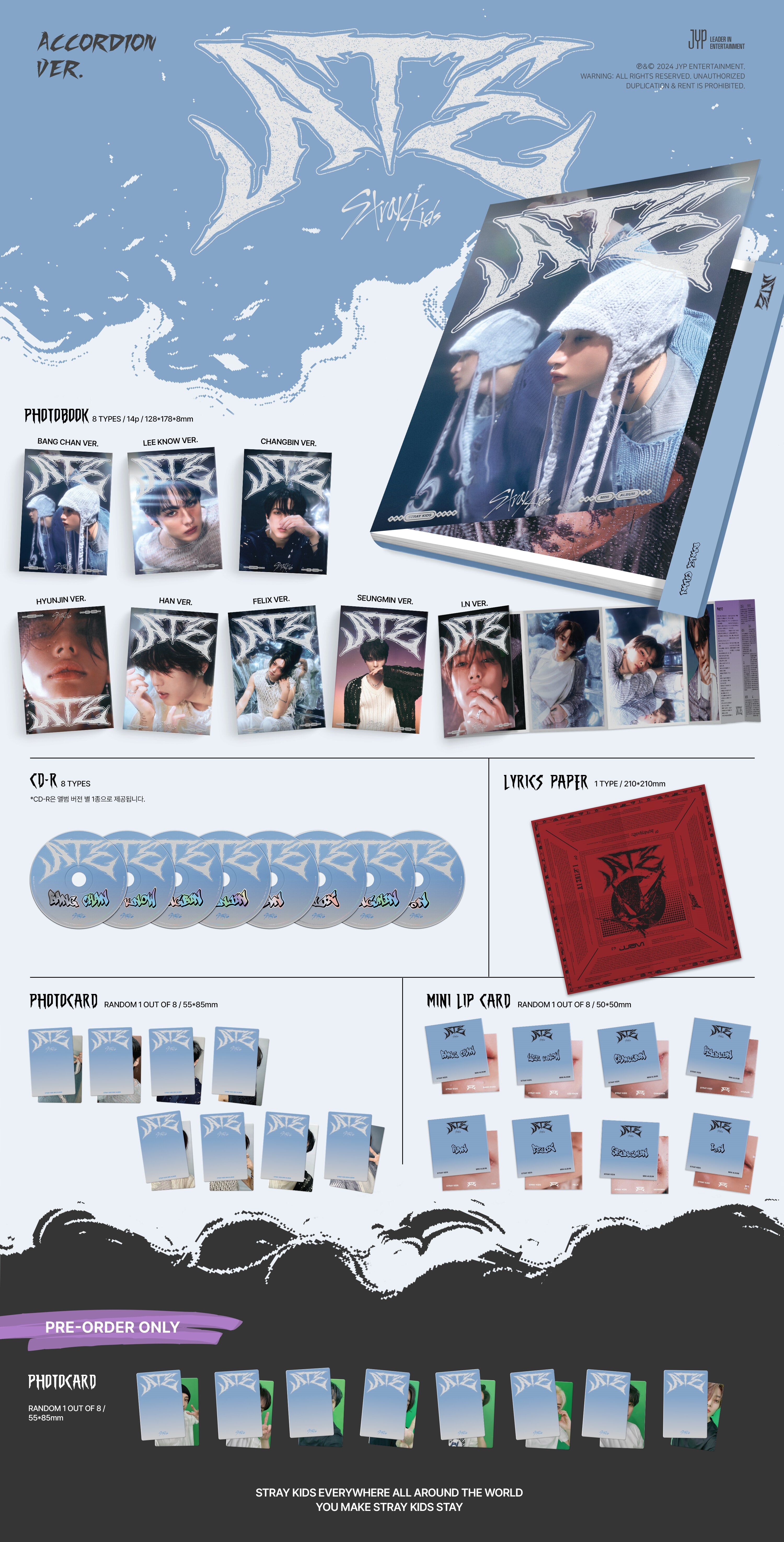 Stray Kids - ATE (9th Mini Album) Accordion Ver.