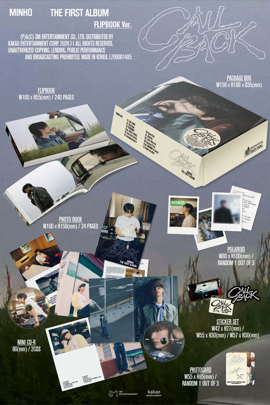 MINHO - CALL BACK (1st Album) Flipbook Ver.