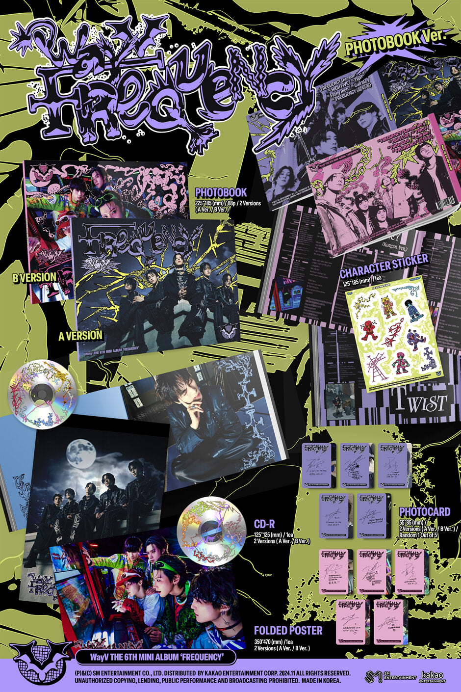 WayV - FREQUENCY (6th Mini Album) Photobook Ver. (Random Ver.)