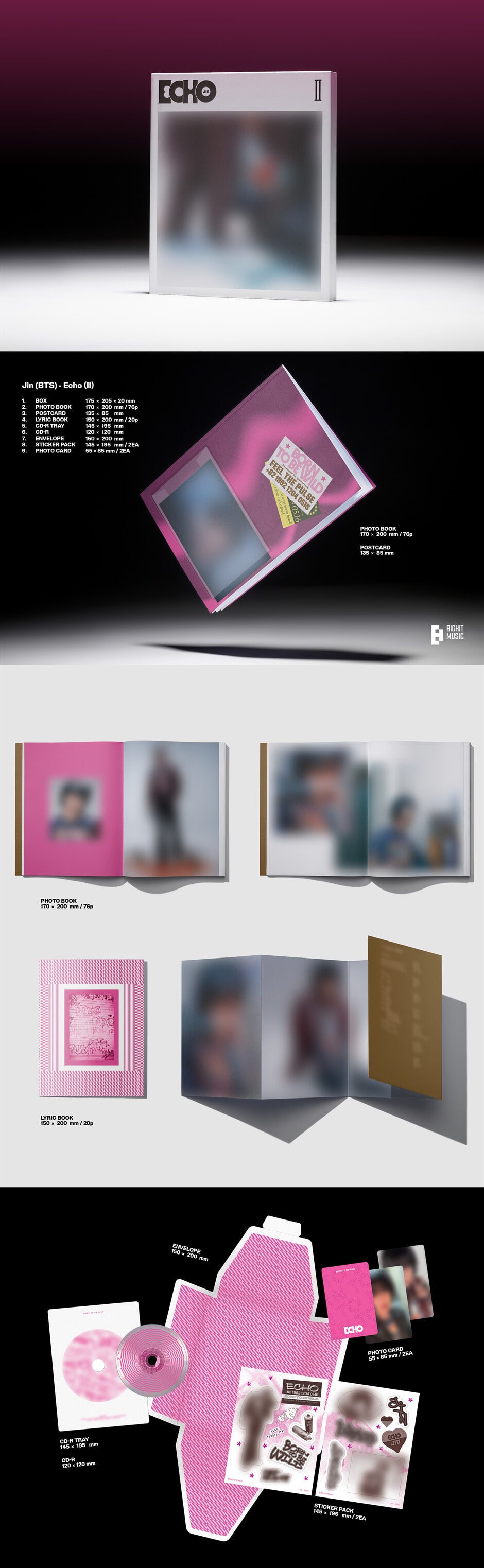 JIN - Echo (2nd Mini Album) Photobook Ver.