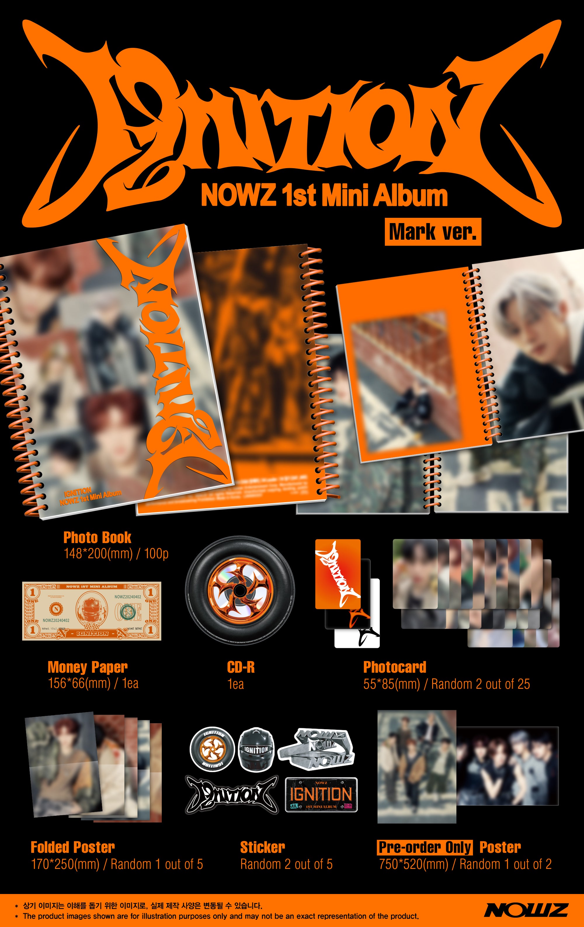 [PRE-ORDER] NOWZ (1st Mini Album) IGNITION