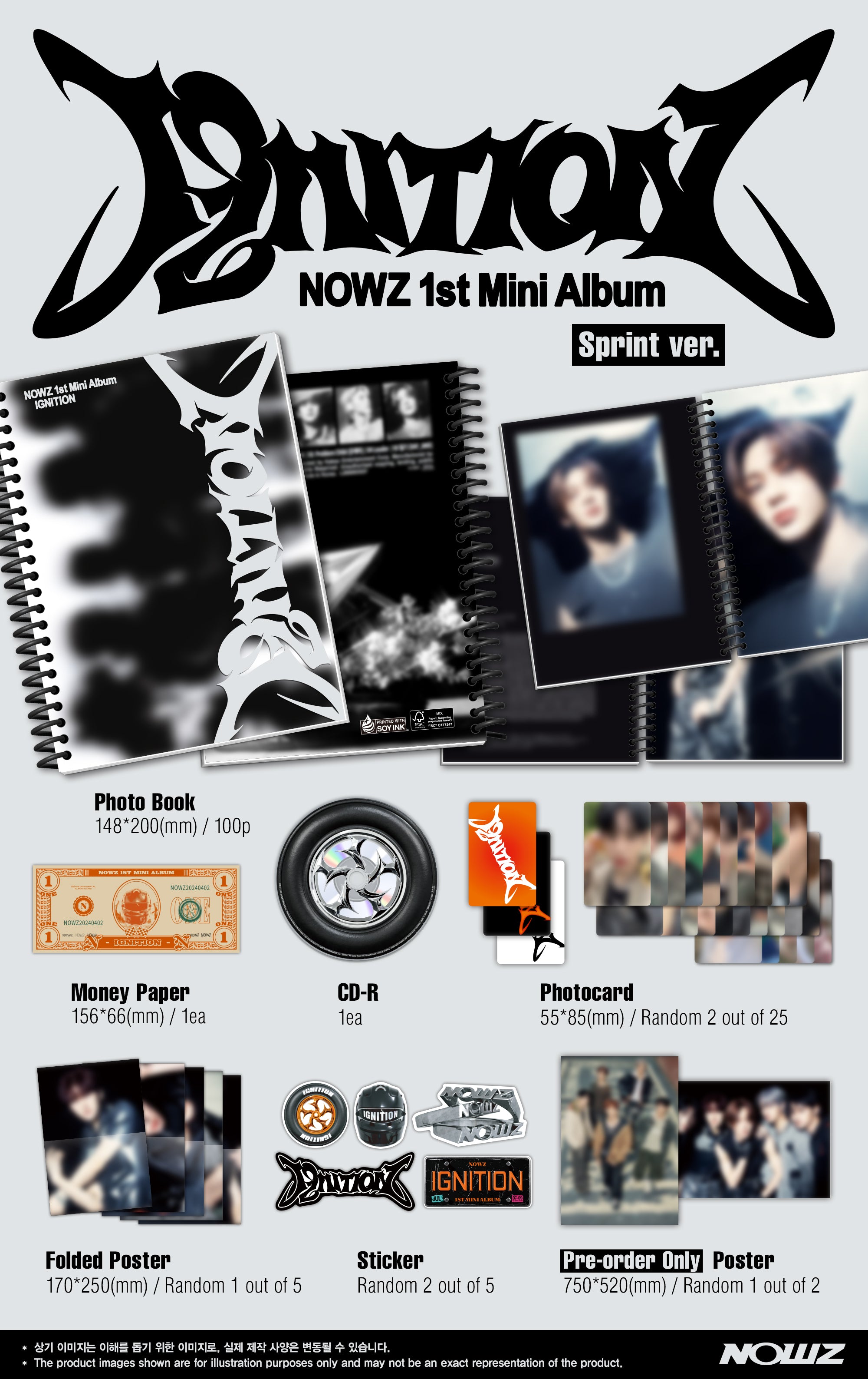 [PRE-ORDER] NOWZ (1st Mini Album) IGNITION