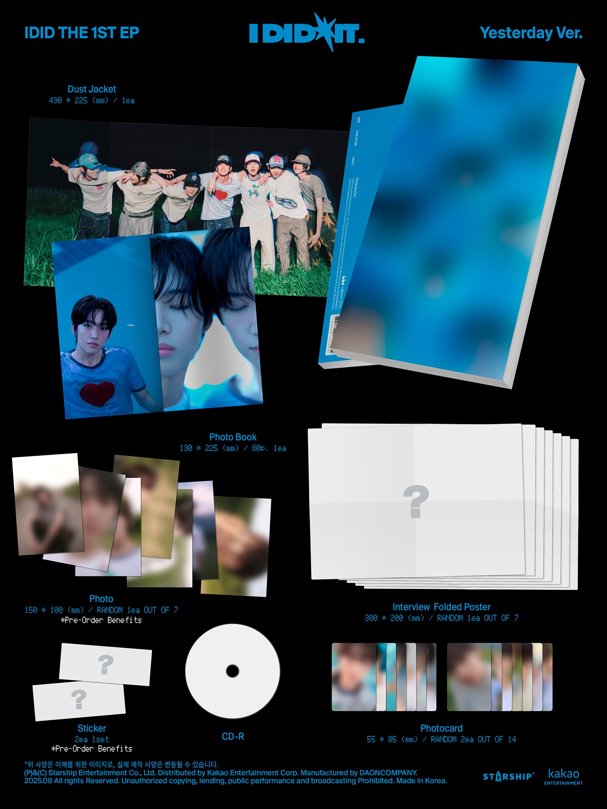 [PRE-ORDER] IDID - I Did It (1st Mini Album)