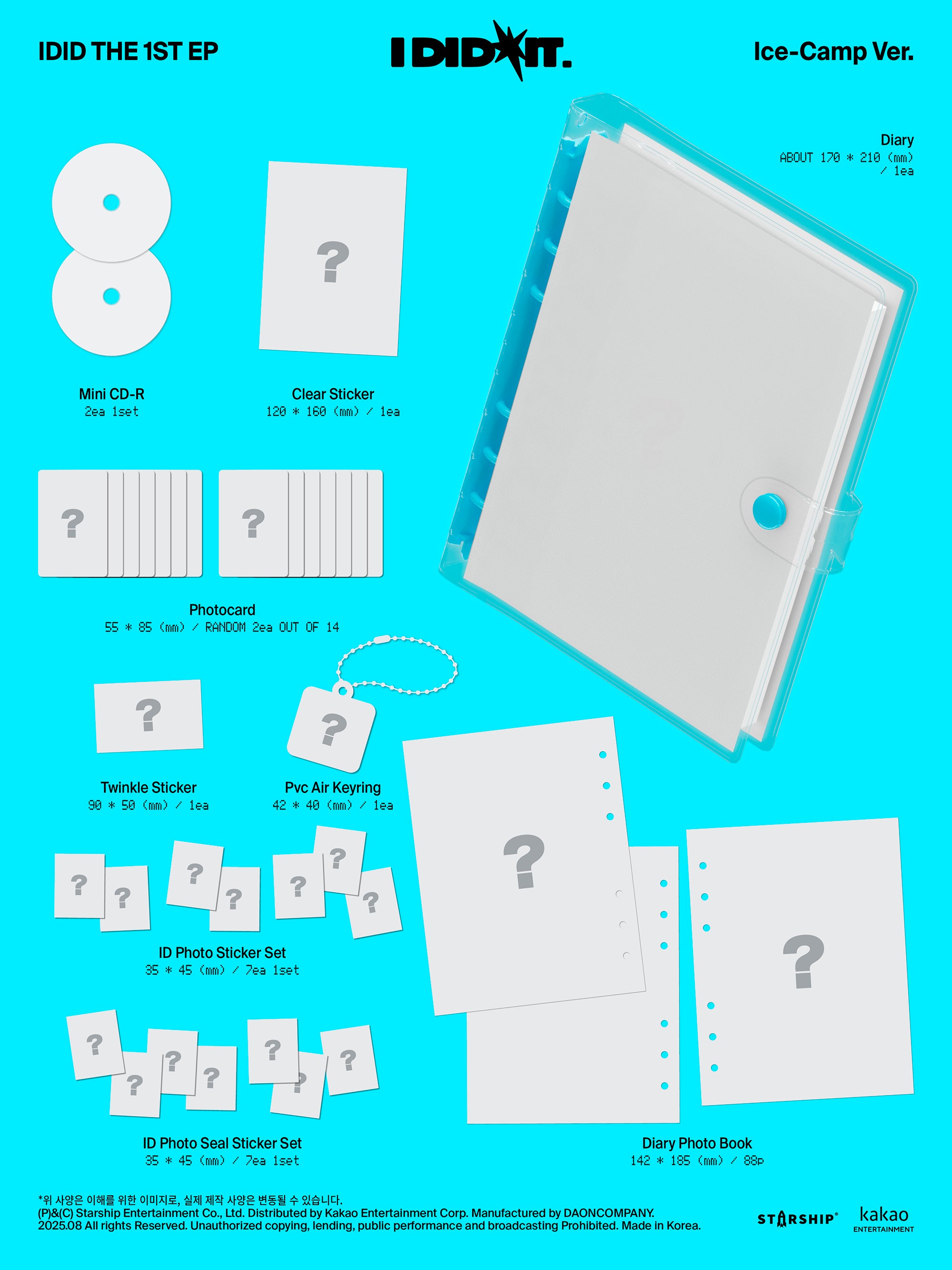 [PRE-ORDER] IDID - I Did It (1st Mini Album) Ice-Camp Ver. Special Edition