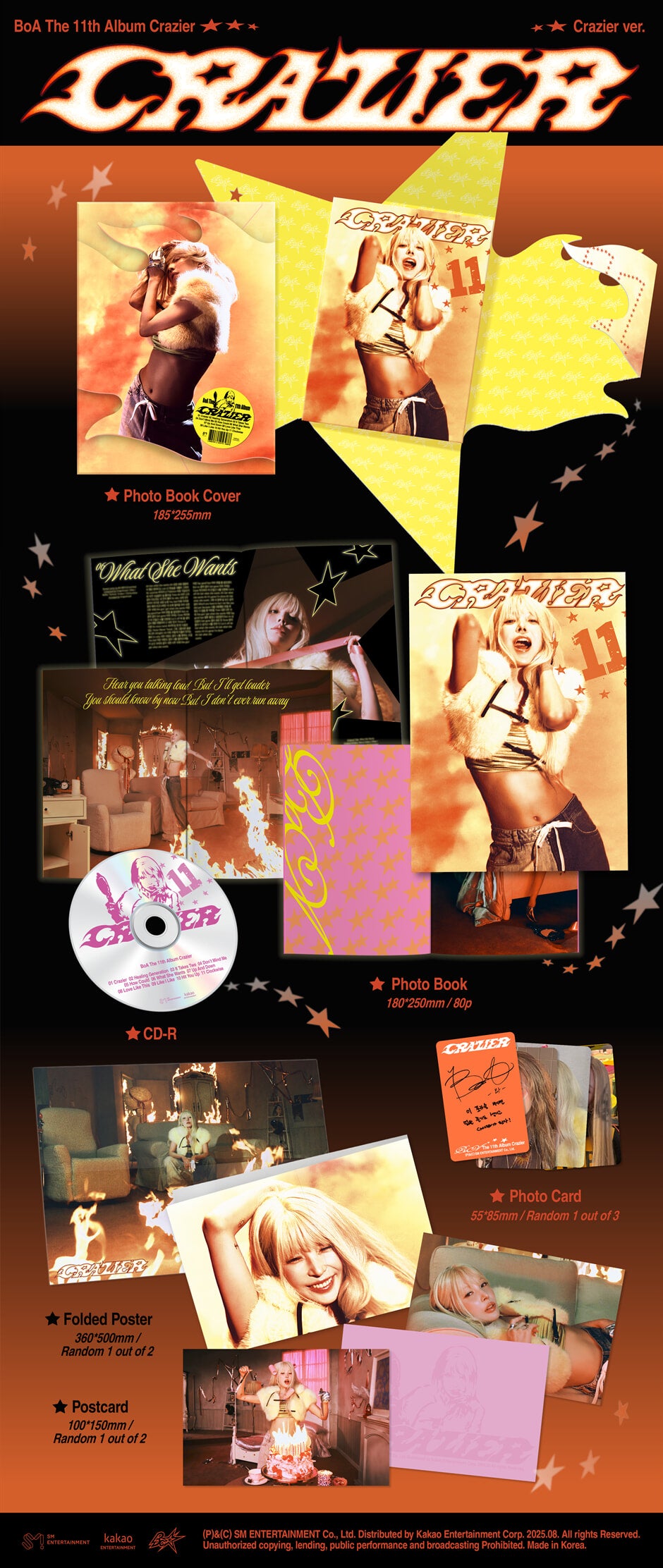 BoA - Crazier (11th Album) Crazier Ver. [PRE-ORDER]