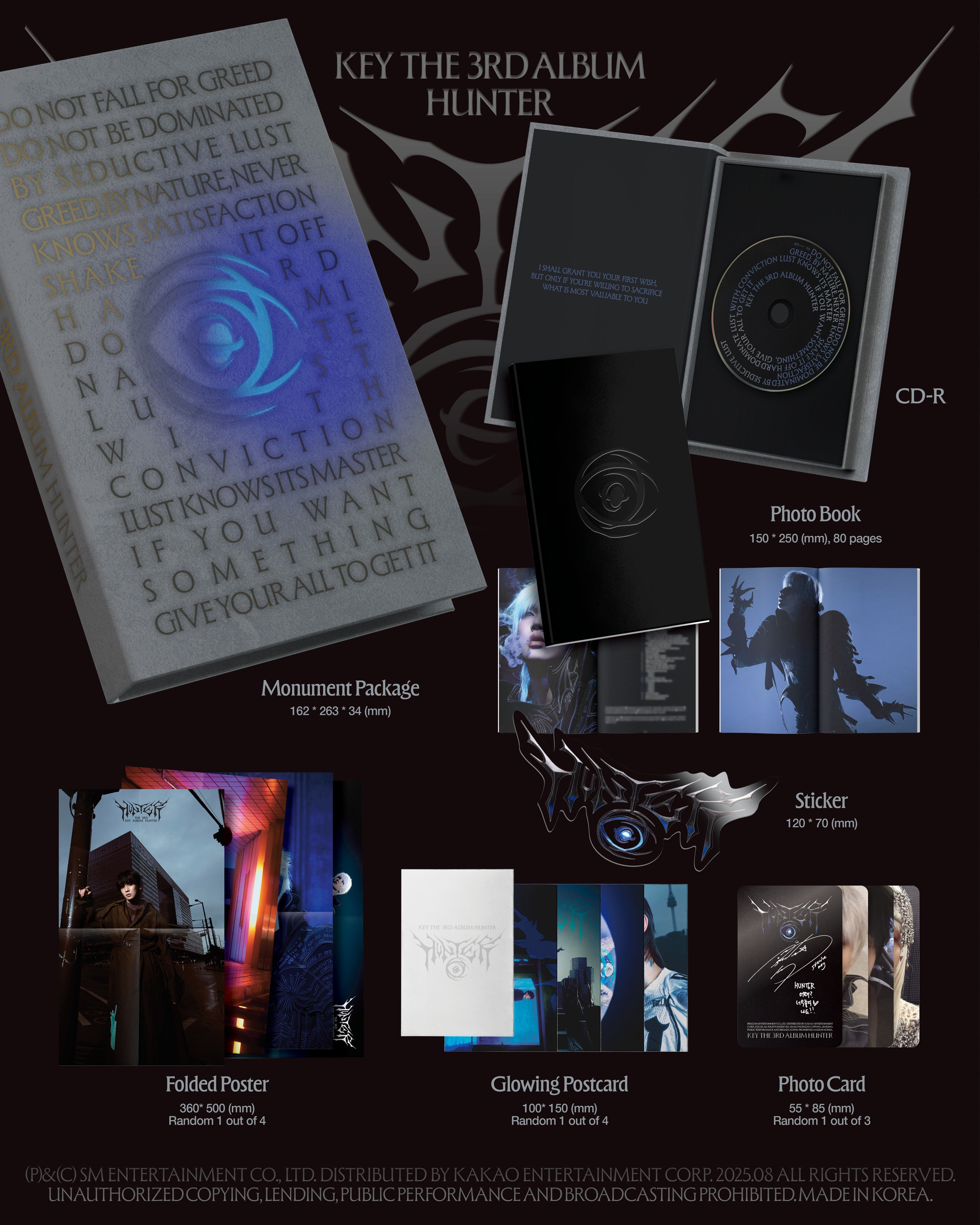KEY - HUNTER (3rd Album) Monument Ver. [Pre-Order]