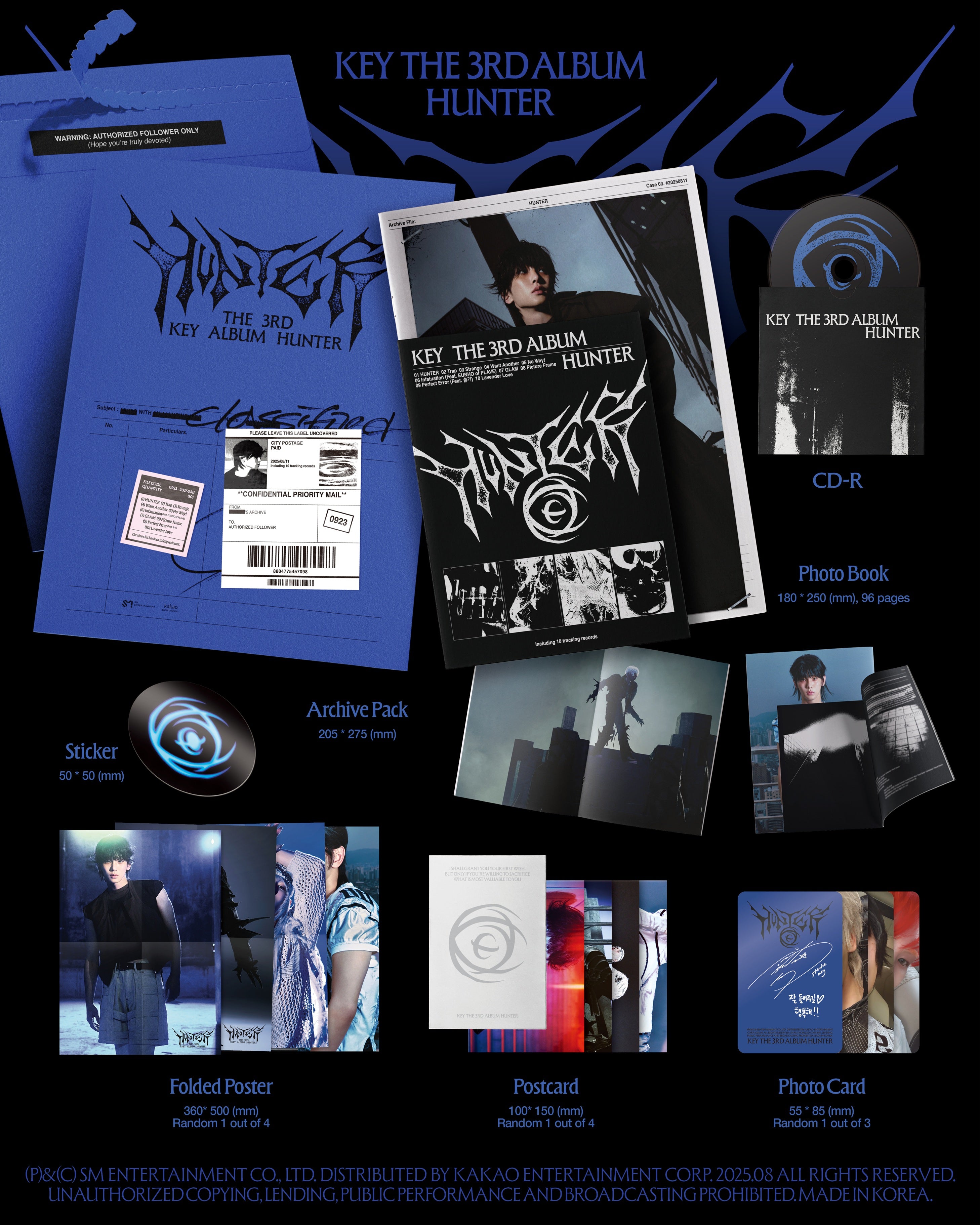 KEY - HUNTER (3rd Album) Archive Ver. [Pre-Order]