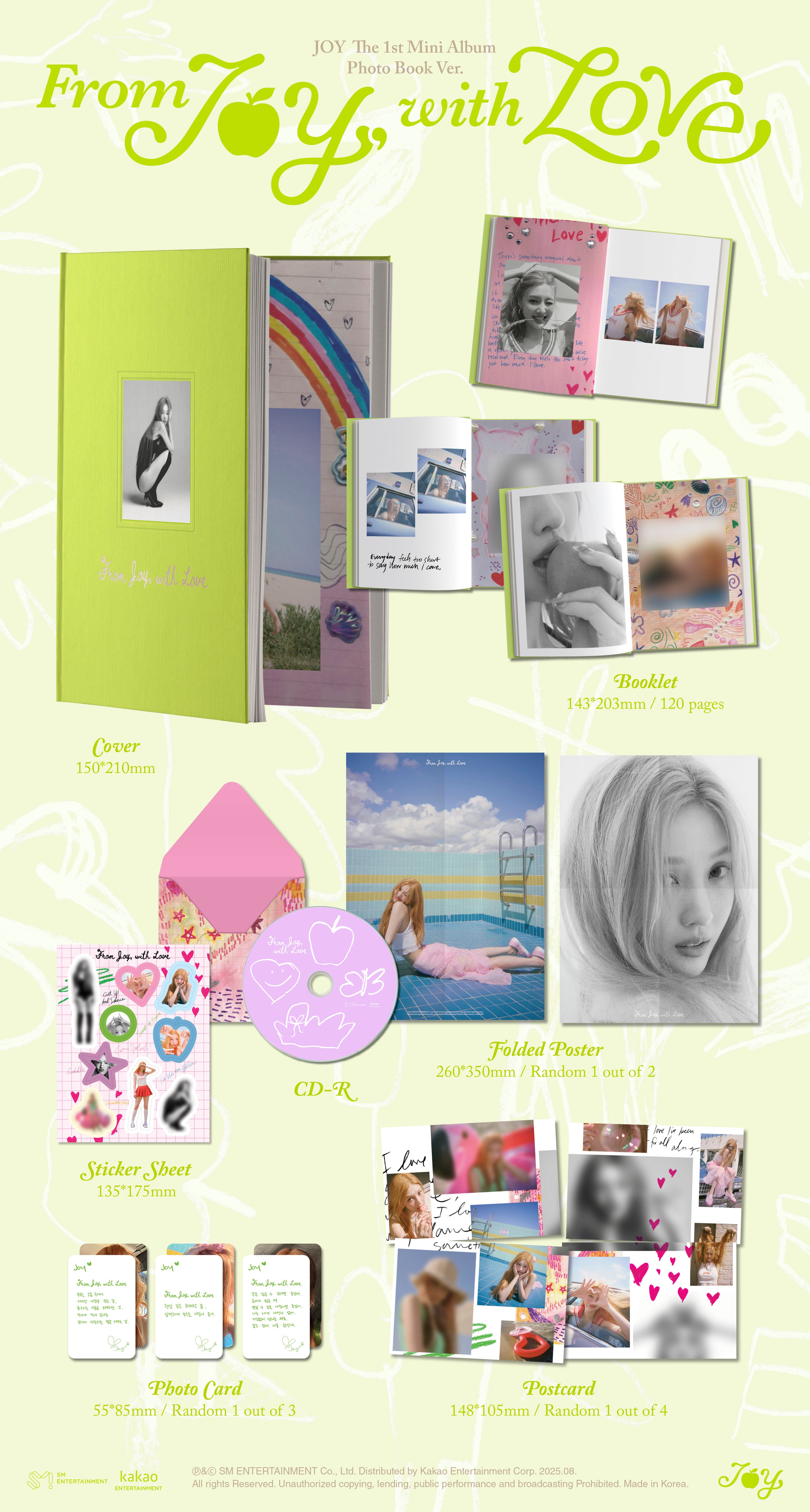 JOY - From JOY, with Love (1st Mini Album) Photo Book Ver. [PRE-ORDER]