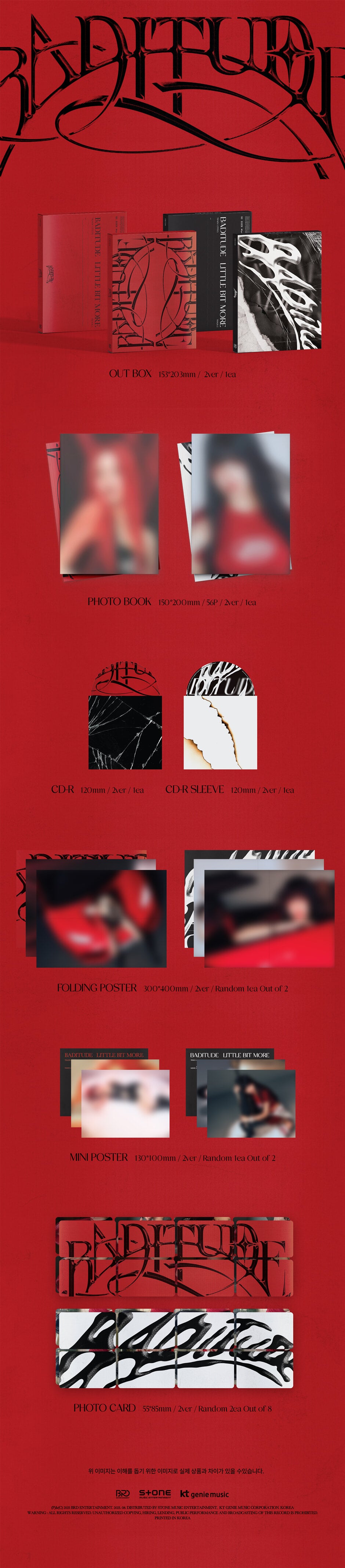 SOOJIN - BADITUDE (1st Single Album)