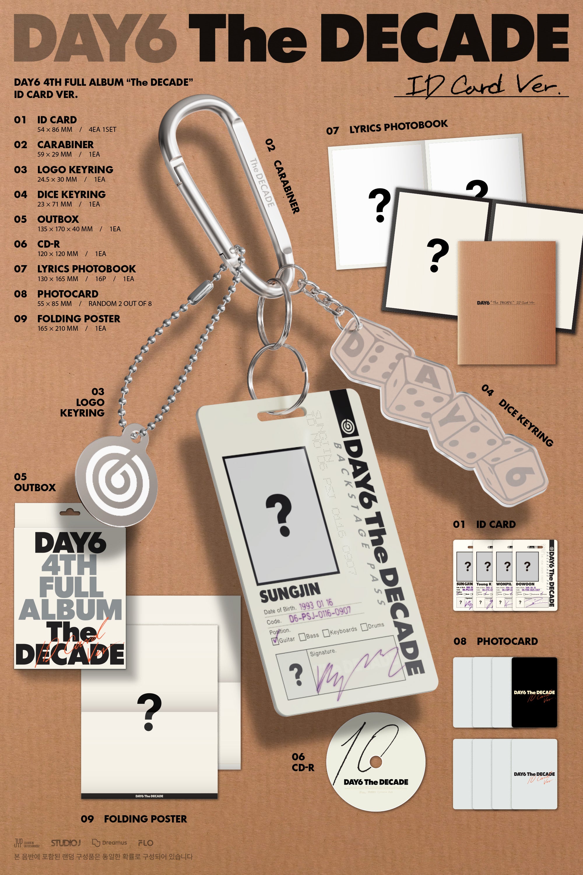 DAY6 - The DECADE (4th Full Album) ID Card Ver.