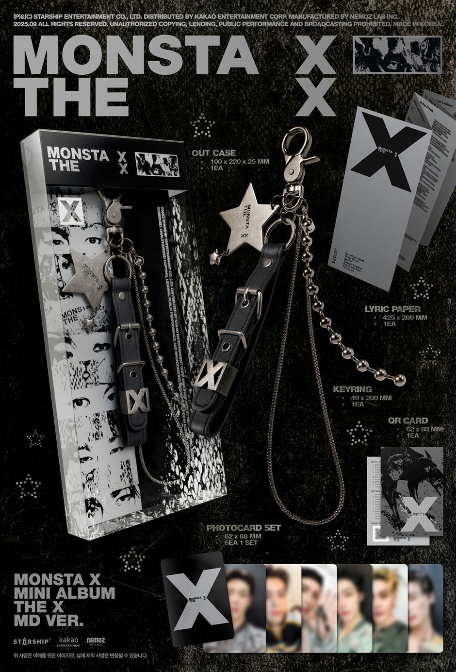 MONSTA X - THE X (Mini Album) MD Ver.