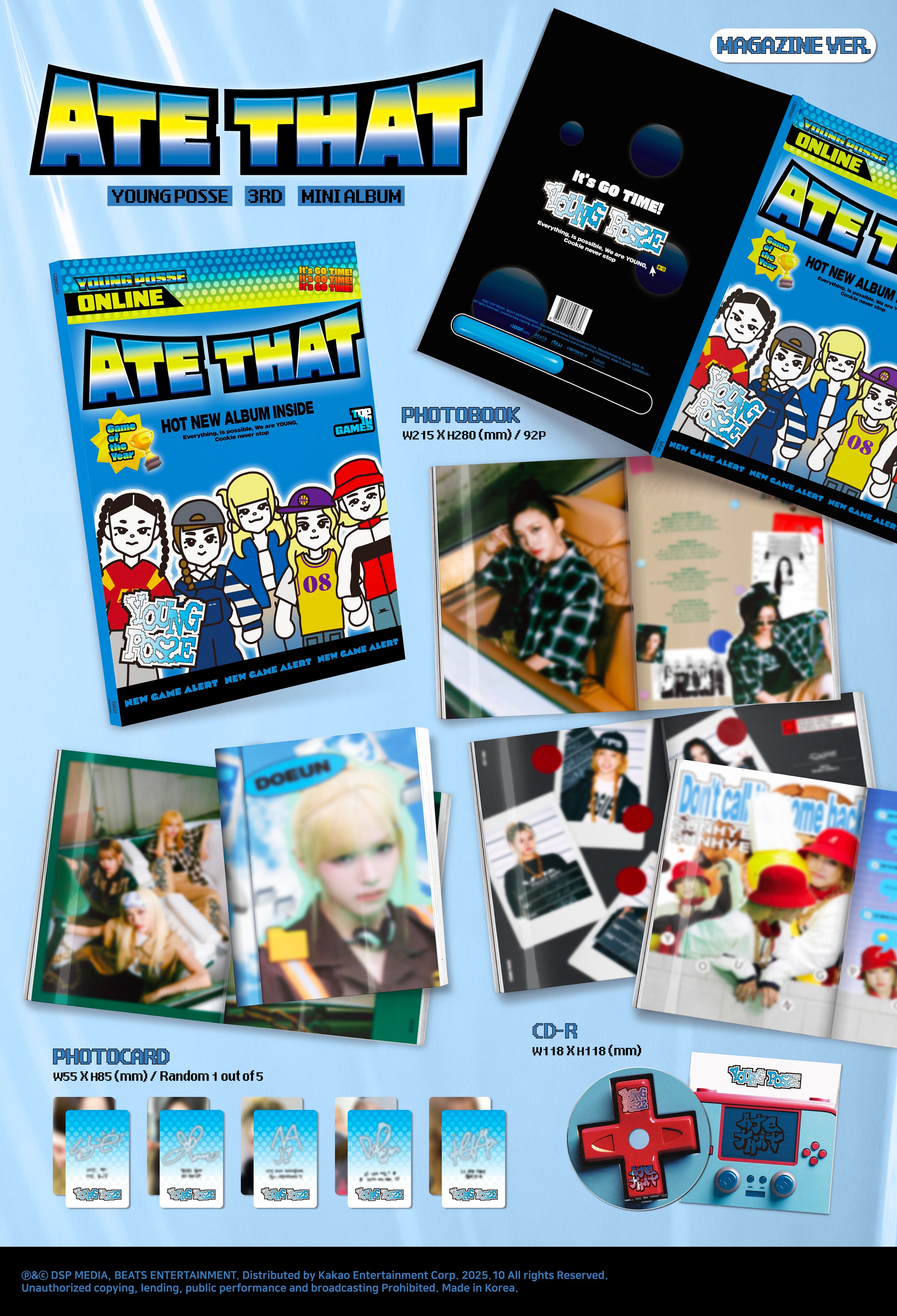 YOUNG POSSE - ATE THAT (3rd EP Album) Magazine Ver.