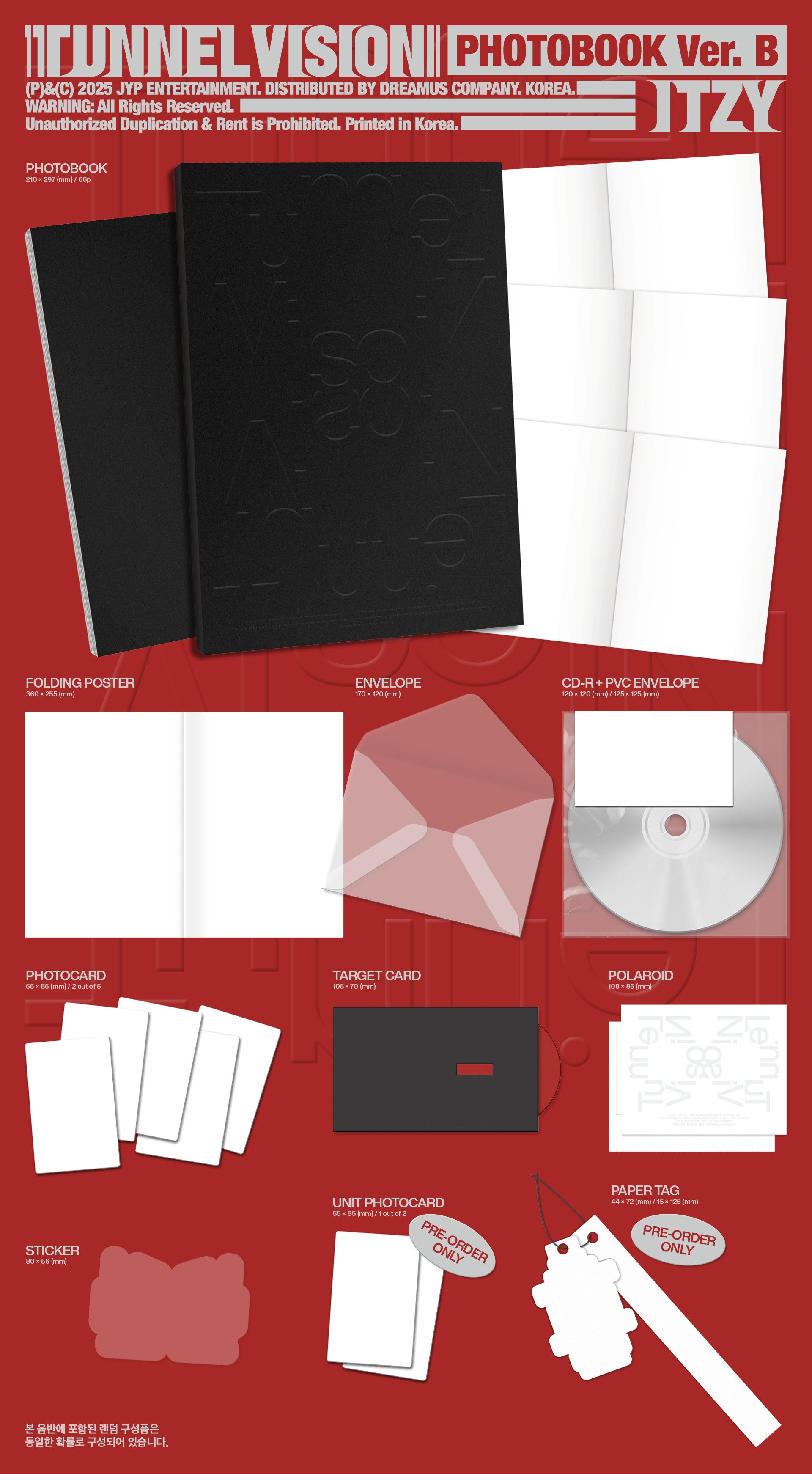 ITZY - TUNNEL VISION (11th Mini Album) Photobook Ver. [Pre-Order]