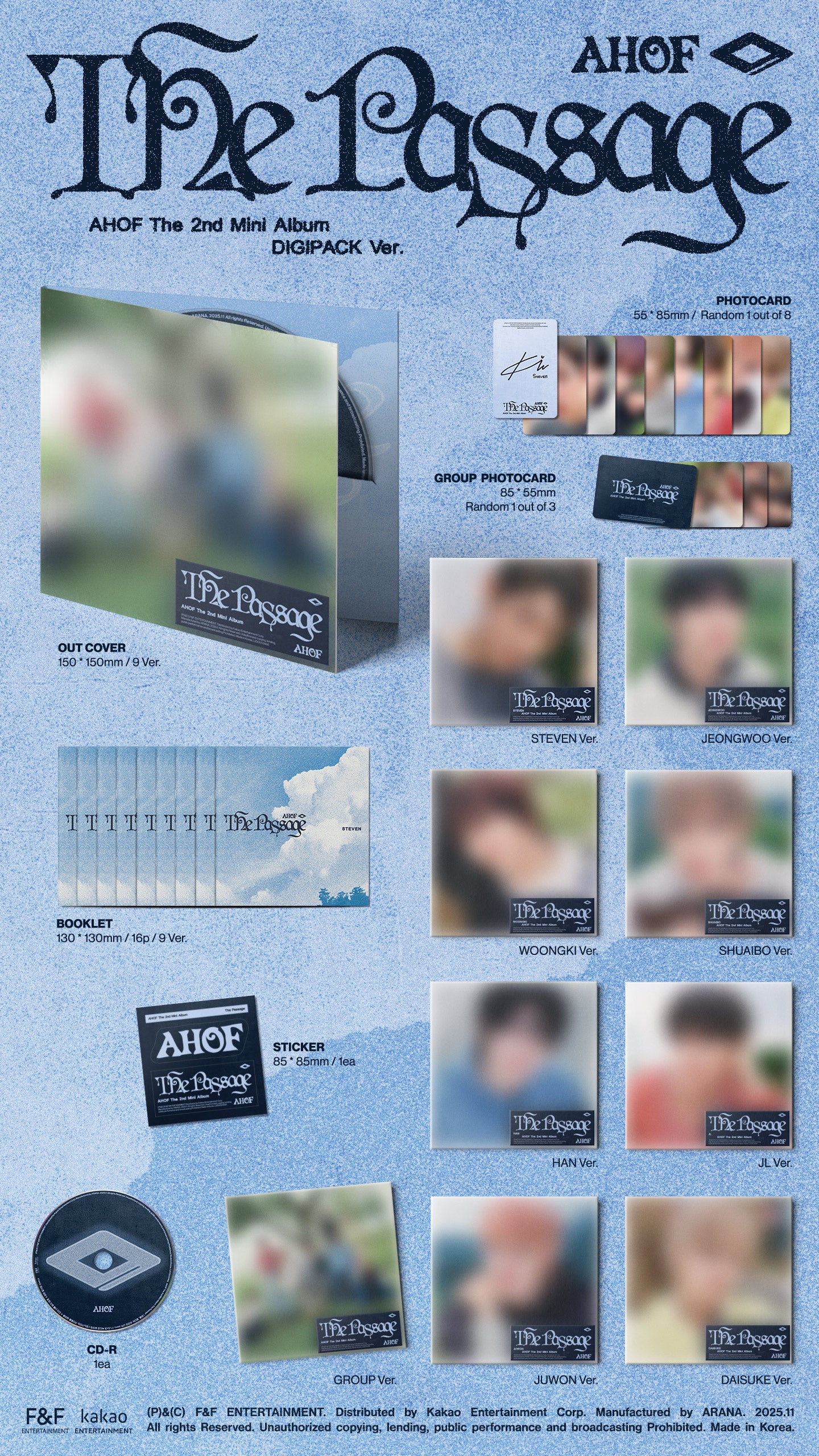 AHOF - The Passage (2nd Mini Album) Digipack Ver. (Random Ver.) [Pre-Order]