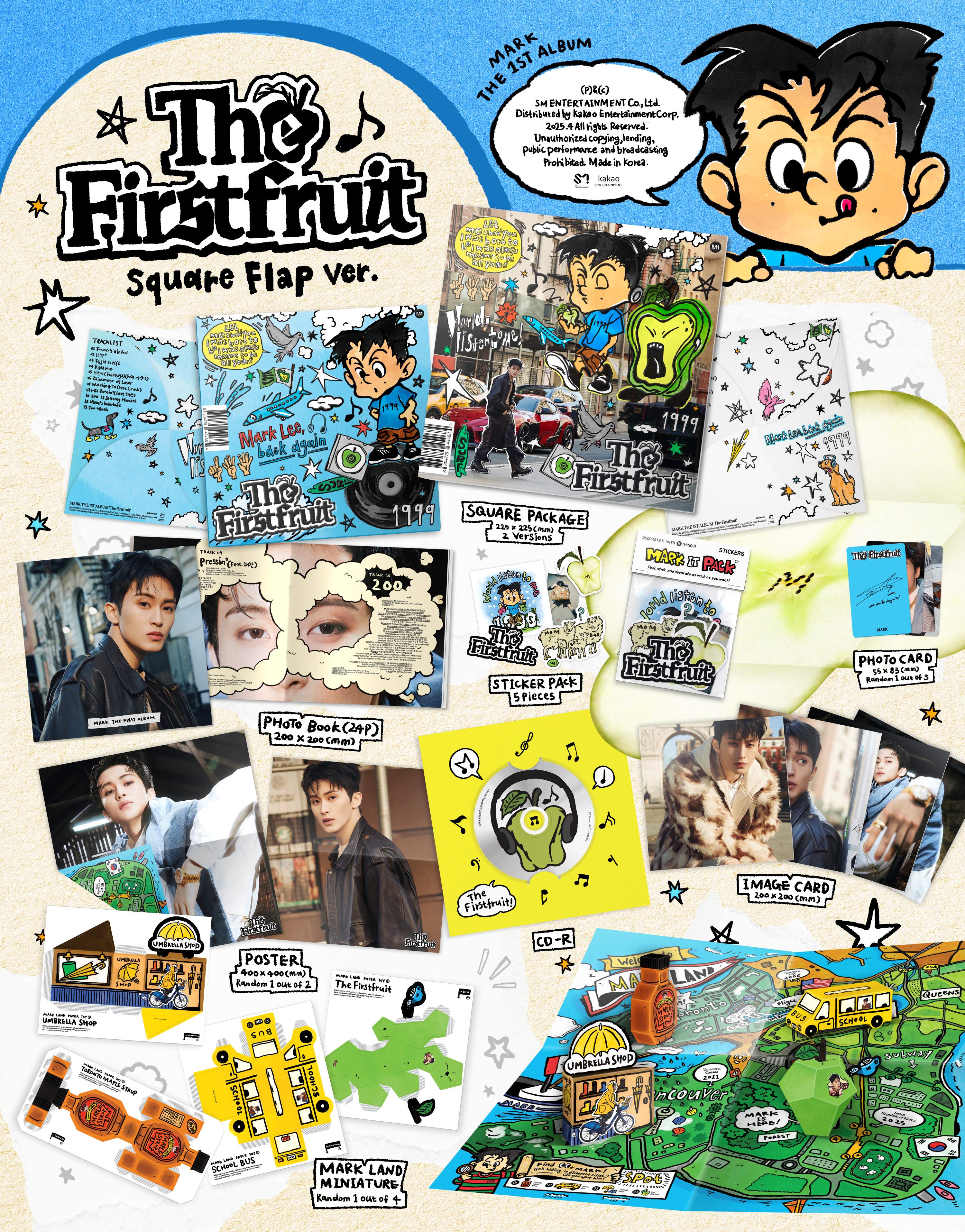 MARK - The Firstfruit (1st Album) Square Flap Ver.