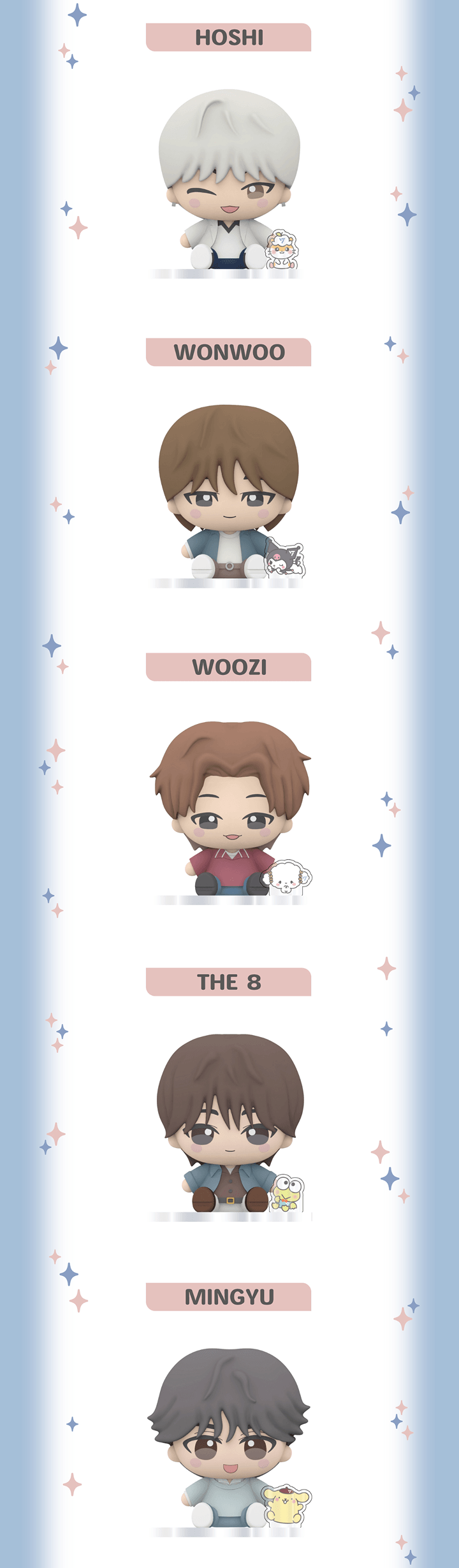 SEVENTEEN - SEVENTEEN X SANRIO (Figures, Random) [PRE-ORDER SEVENTEEN - SEVENTEEN X SANRIO (Figures, Random) [PRE-ORDER
